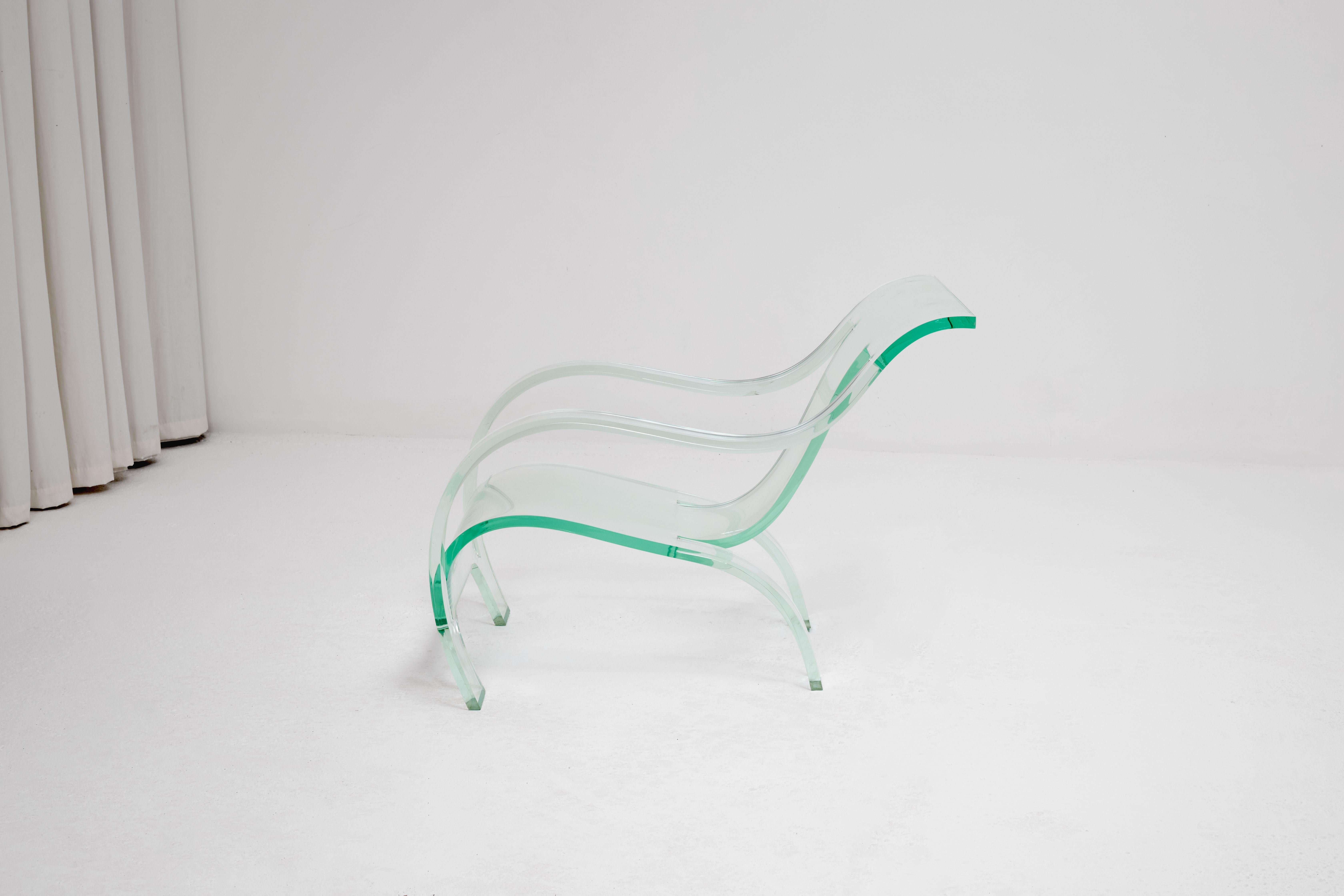 Mid-Century Modern Gerald Summers Lucite Chair For Sale