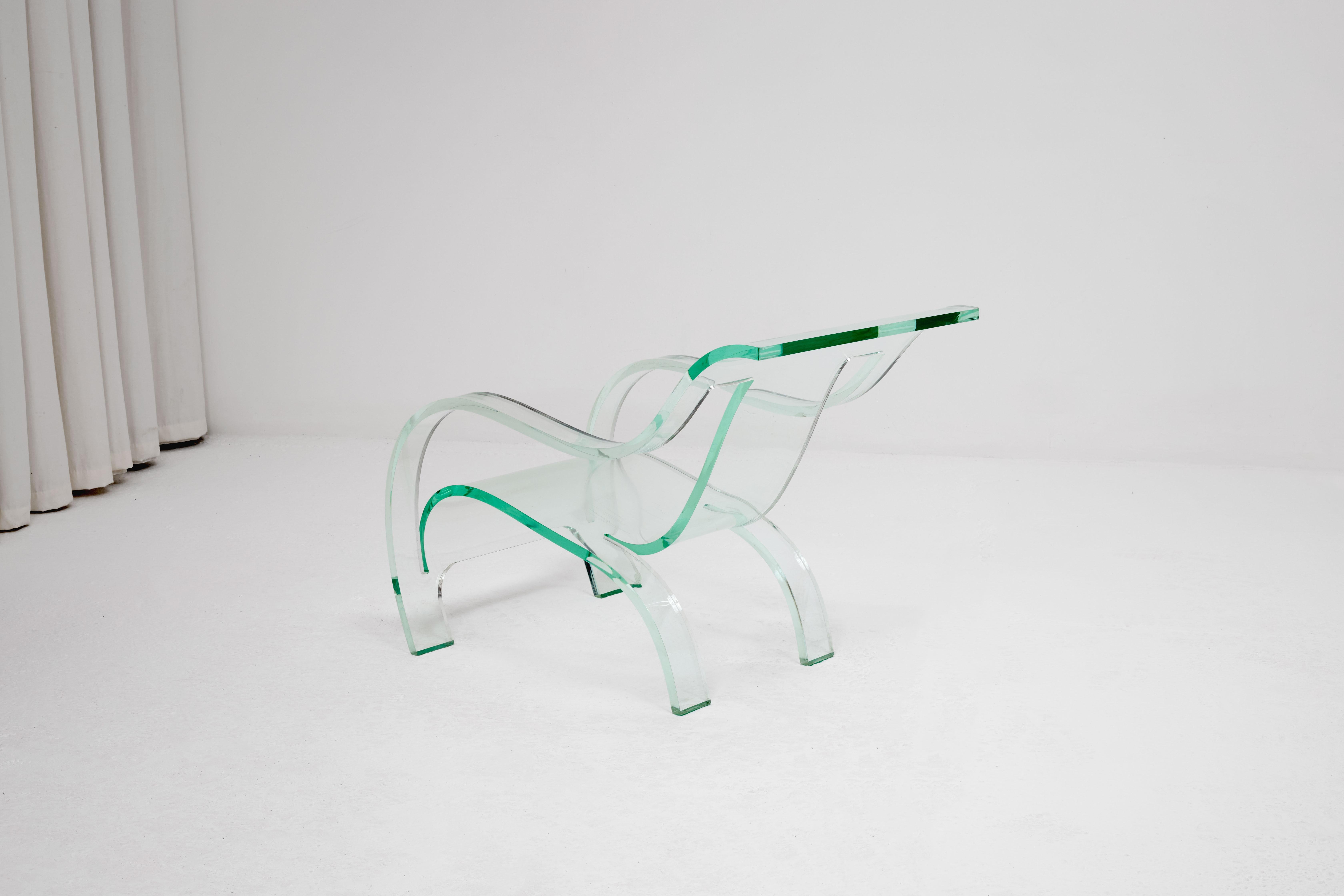 British Gerald Summers Lucite Chair For Sale