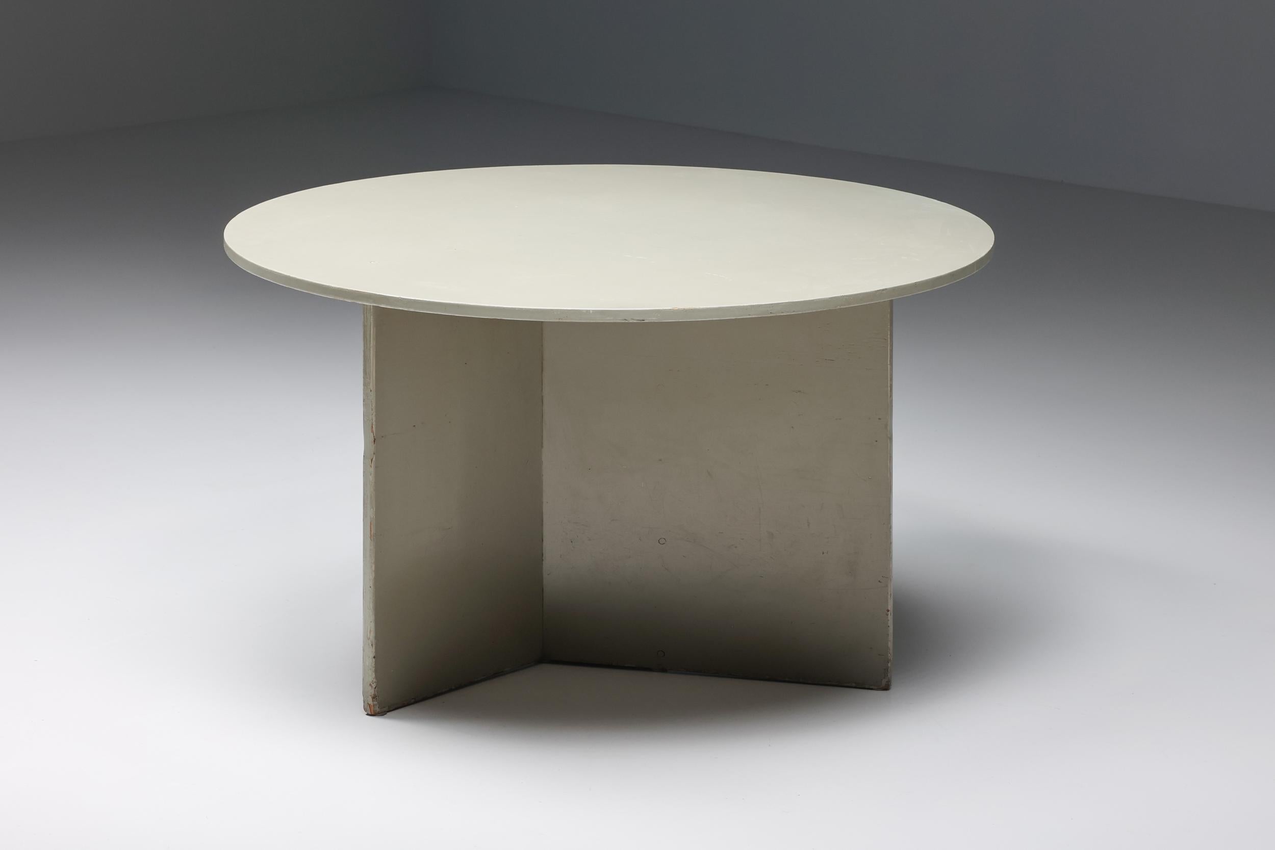 Mid-Century Modern Gerald Summers Modernist Round Dining Table, 1930s For Sale