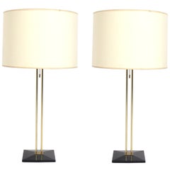 Gerald Thurston Brass and Wood Lamps