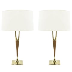 Gerald Thurston for Laurel Lamp Company Wishbone Table Lamps