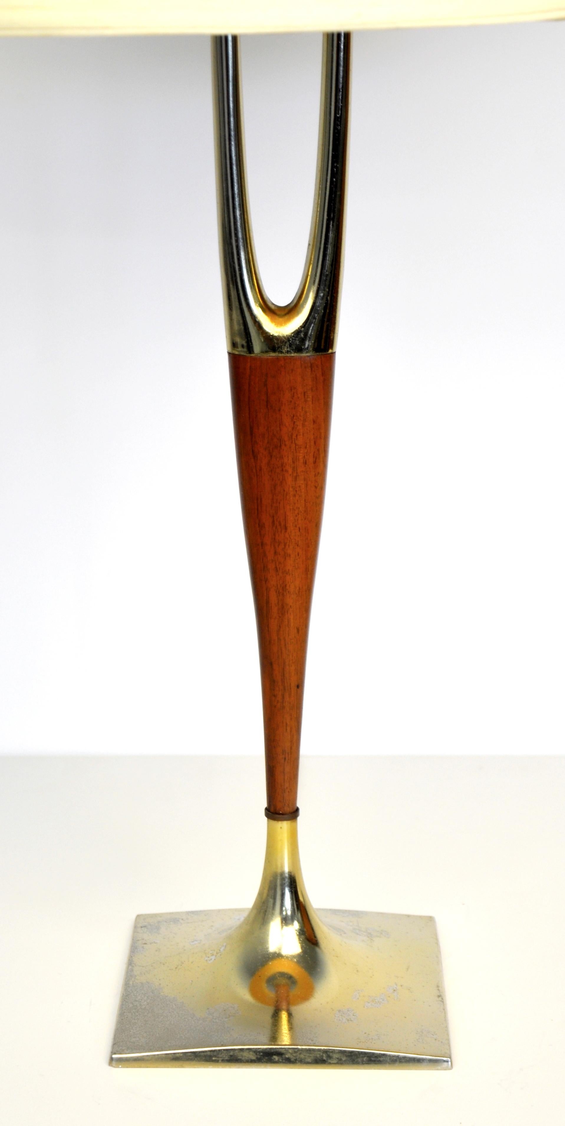 Mid-Century Modern Gerald Thurston for Laurel Wishbone Lamp