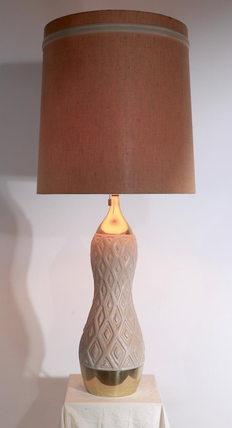 Gerald Thurston for Lightolier Ceramic Table Lamp, ca. 1950/ 1960's For Sale 4