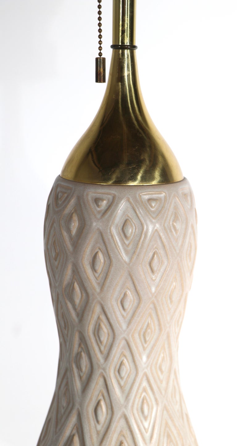 Gerald Thurston for Lightolier Ceramic Table Lamp, ca. 1950/ 1960's In Good Condition For Sale In New York, NY