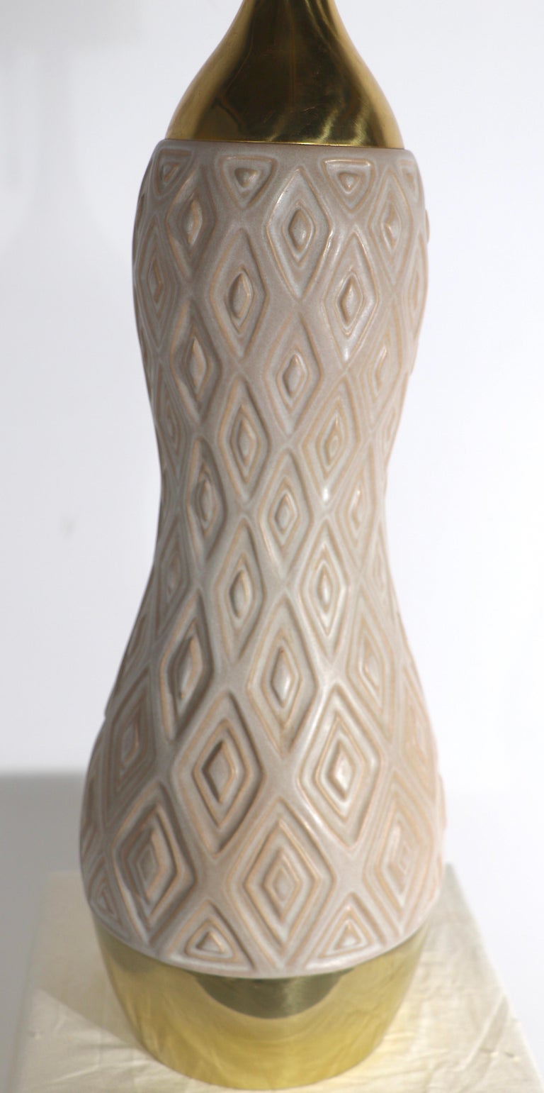 20th Century Gerald Thurston for Lightolier Ceramic Table Lamp, ca. 1950/ 1960's For Sale