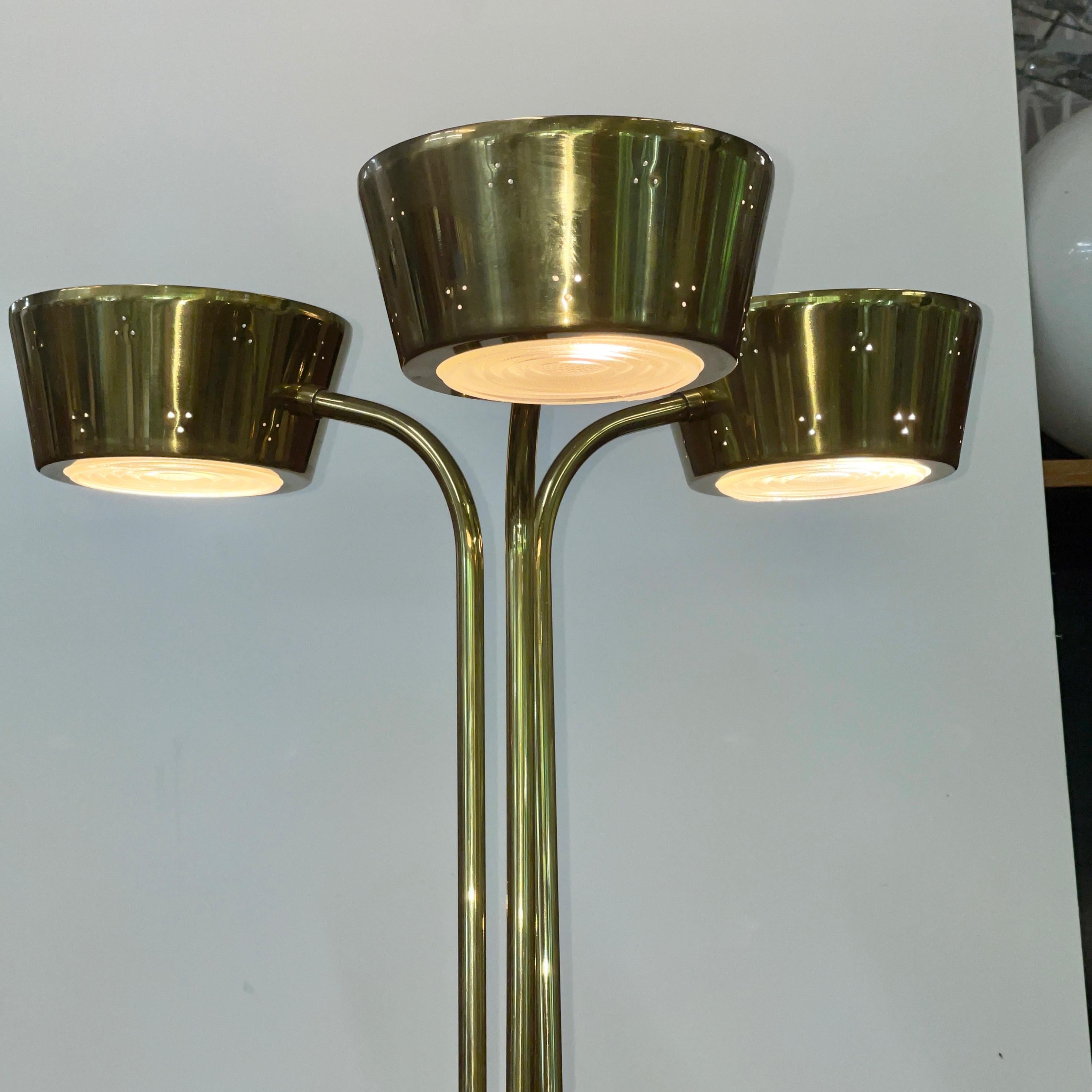 Mid-Century Modern Lampadaire Gerald Thurston pour Lightolier en vente