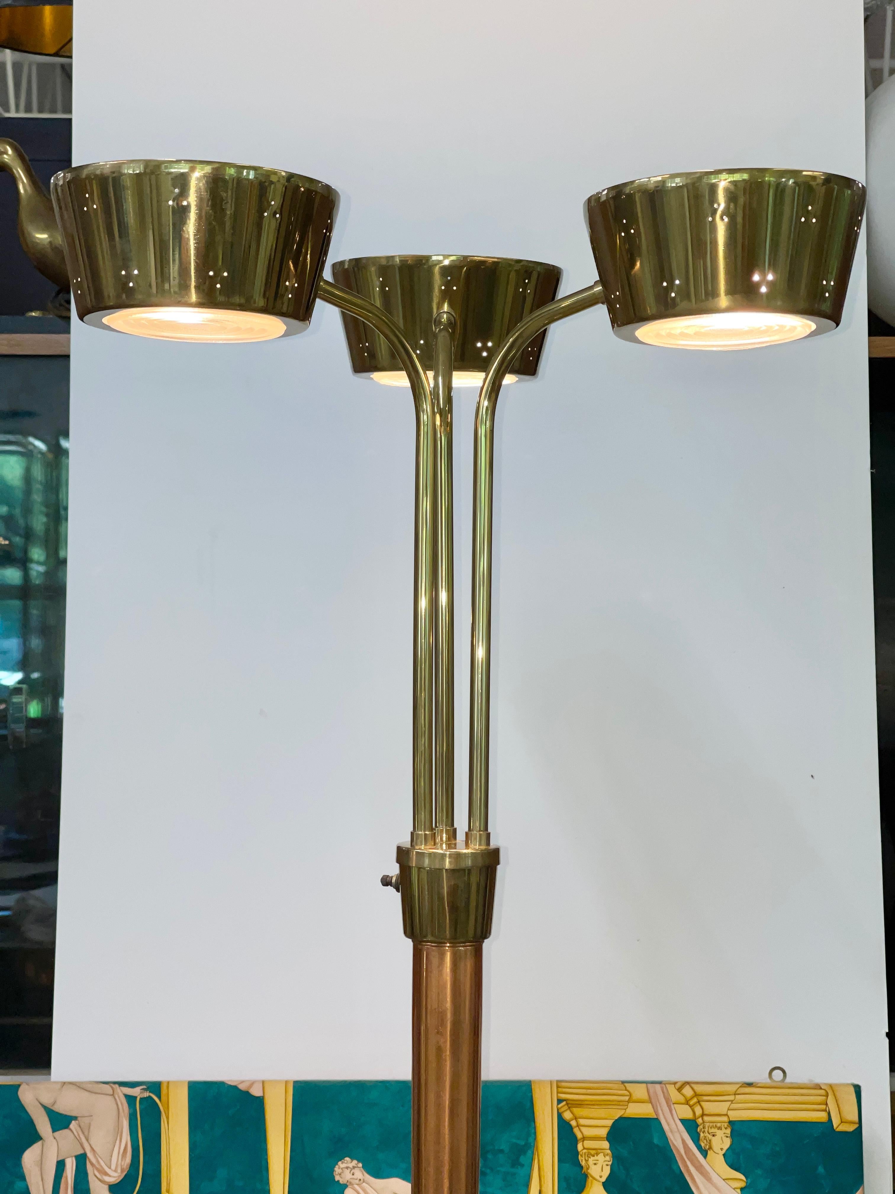 Mid-Century Modern Gerald Thurston for Lightolier Floor Lamp For Sale