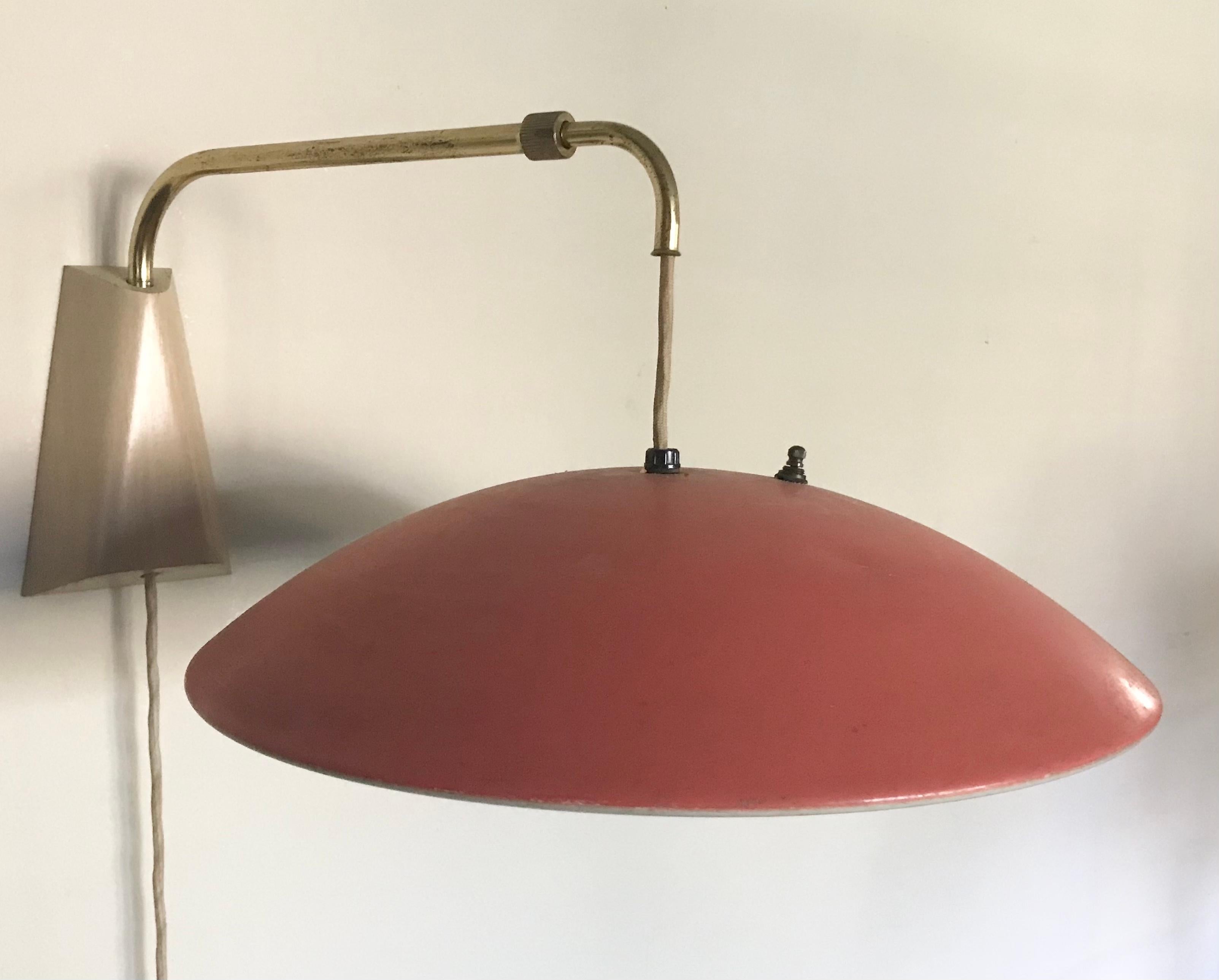 Gerald Thurston for Lightolier Hanging Wall Light For Sale 2