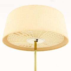 Gerald Thurston for Lightolier Mid Century Brass and Lucite Rocket Floor Lamp