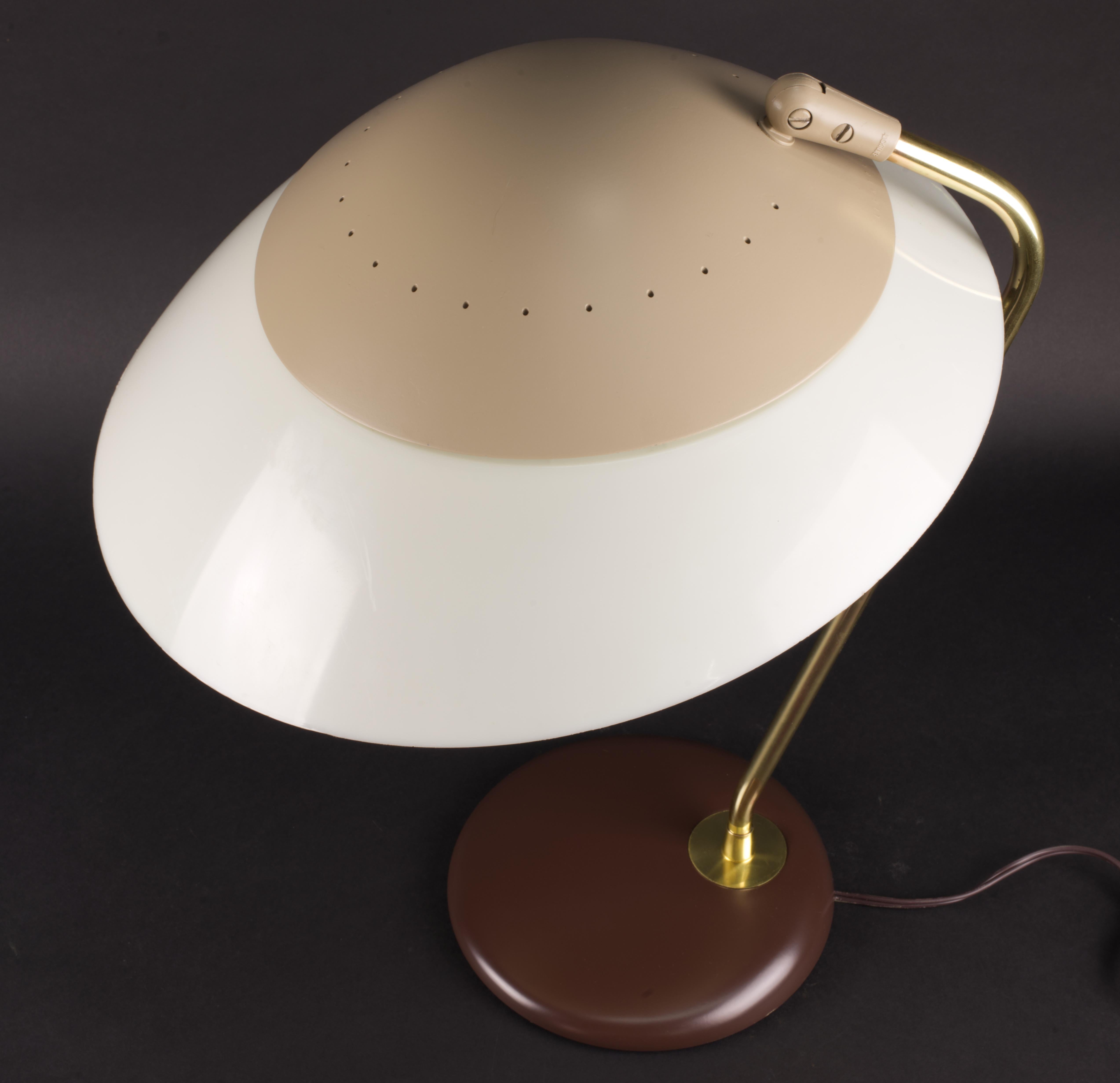 Gerald Thurston for Lightolier Taupe Cap, Restored For Sale 8