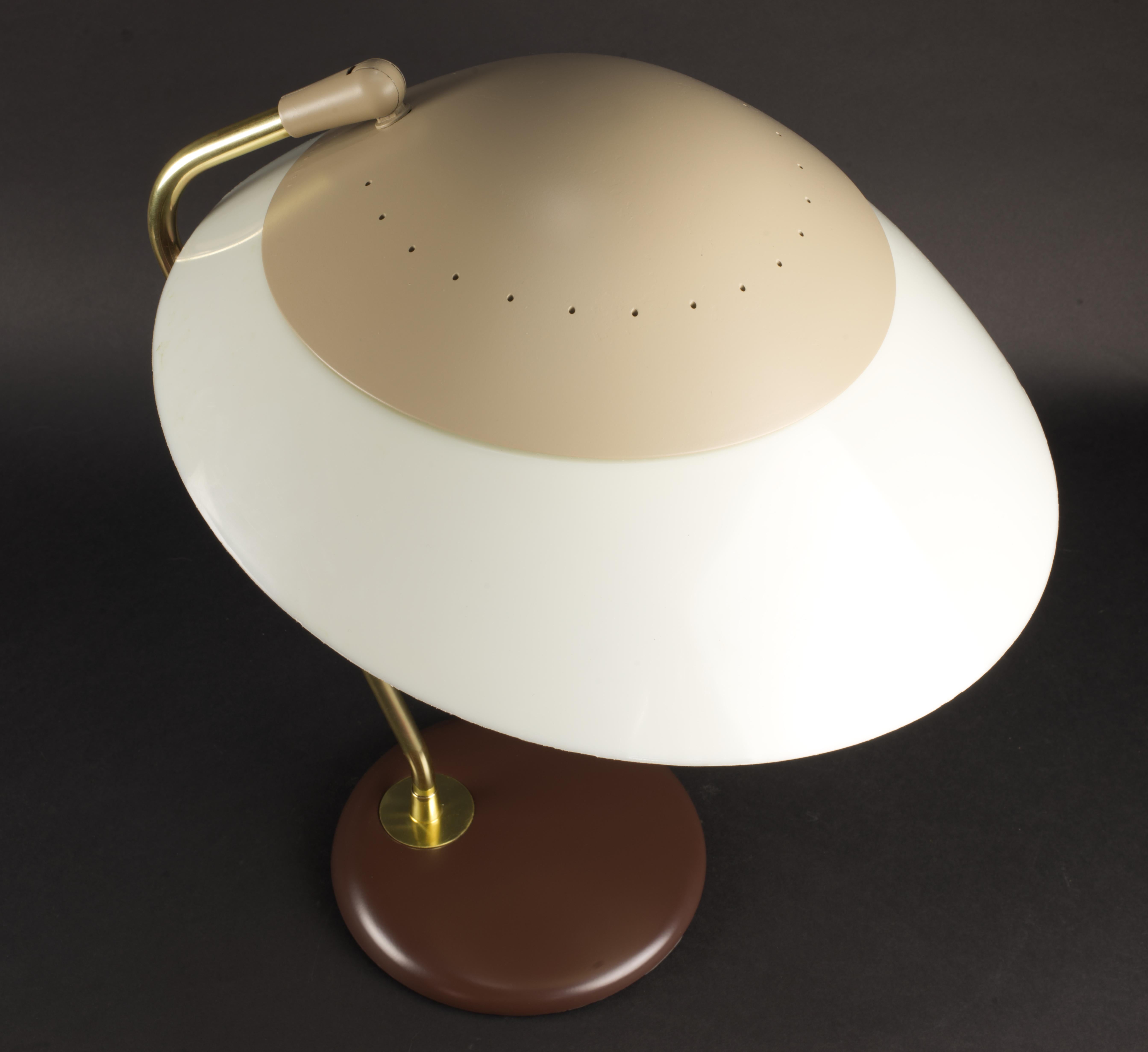 Gerald Thurston for Lightolier Taupe Cap, Restored For Sale 11