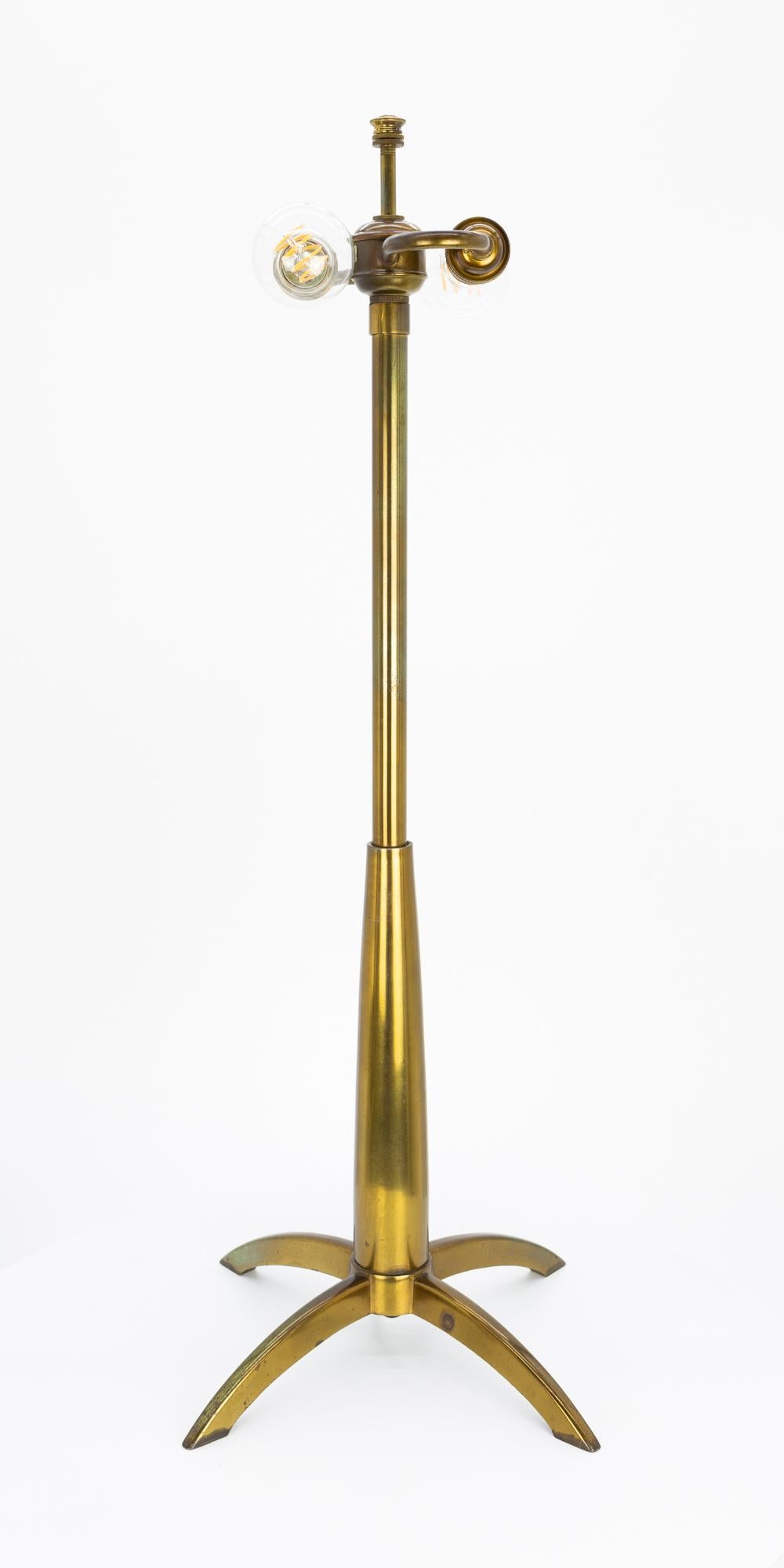 Mid-Century Modern Gerald Thurston for Stiffel Mid Century Brass Rocket Table Lamp