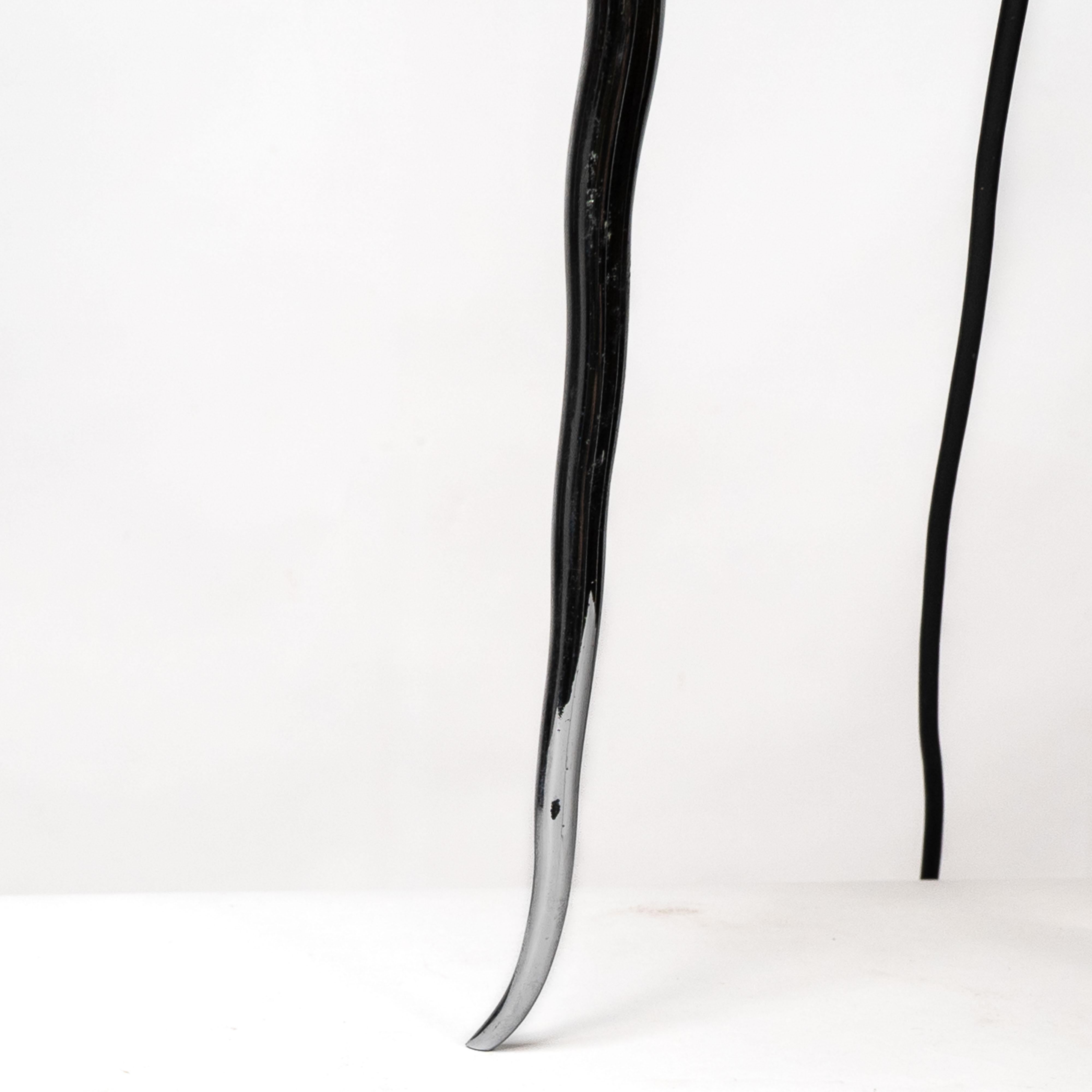 Gerald Thurston dans le style de. Lampe de table tripode en acier poli du milieu du siècle dernier en vente 8