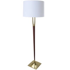 Gerald Thurston Midcentury Modernist Wishbone Floor Lamp