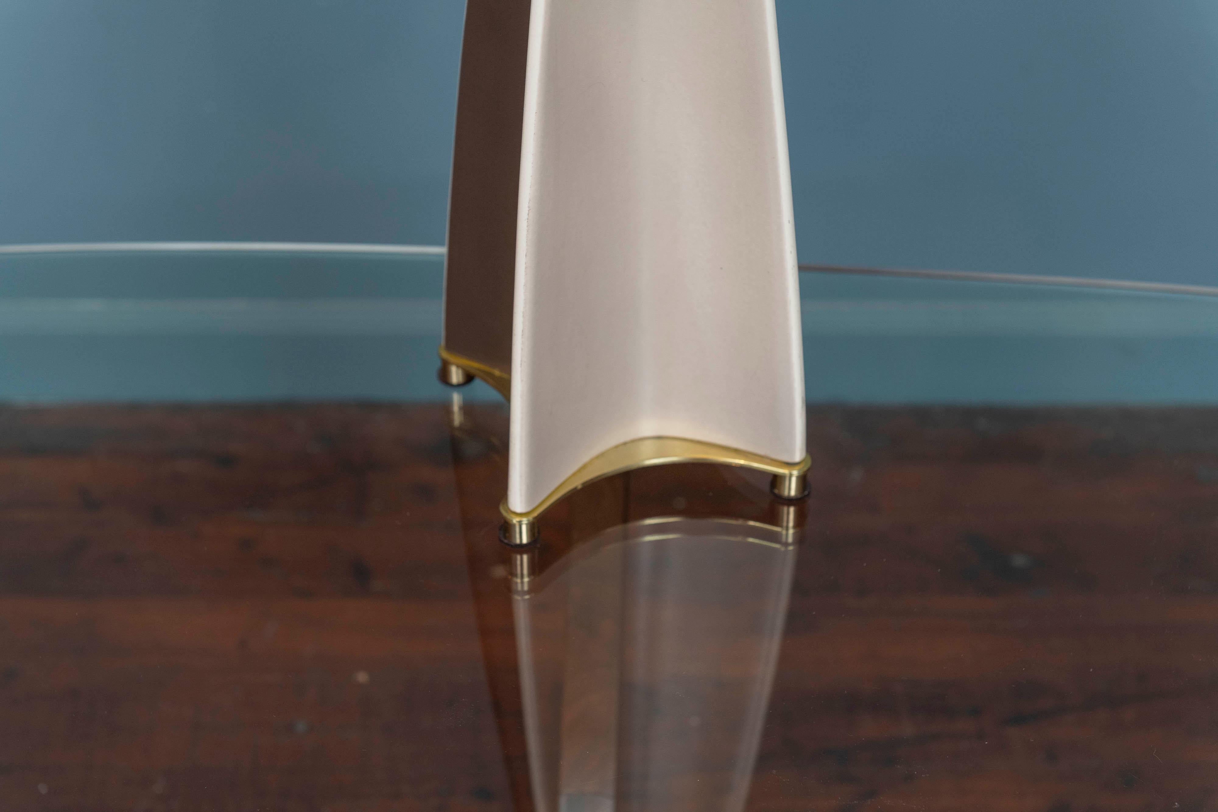 Lampe de table Parabolic Fin de Gerald Thurston pour Lightolier, Circa 1950's.