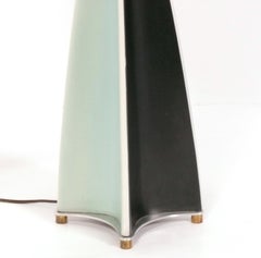 Gerald Thurston Parabolic Fin Sculptural Ceramic Lamps by Lightolier
