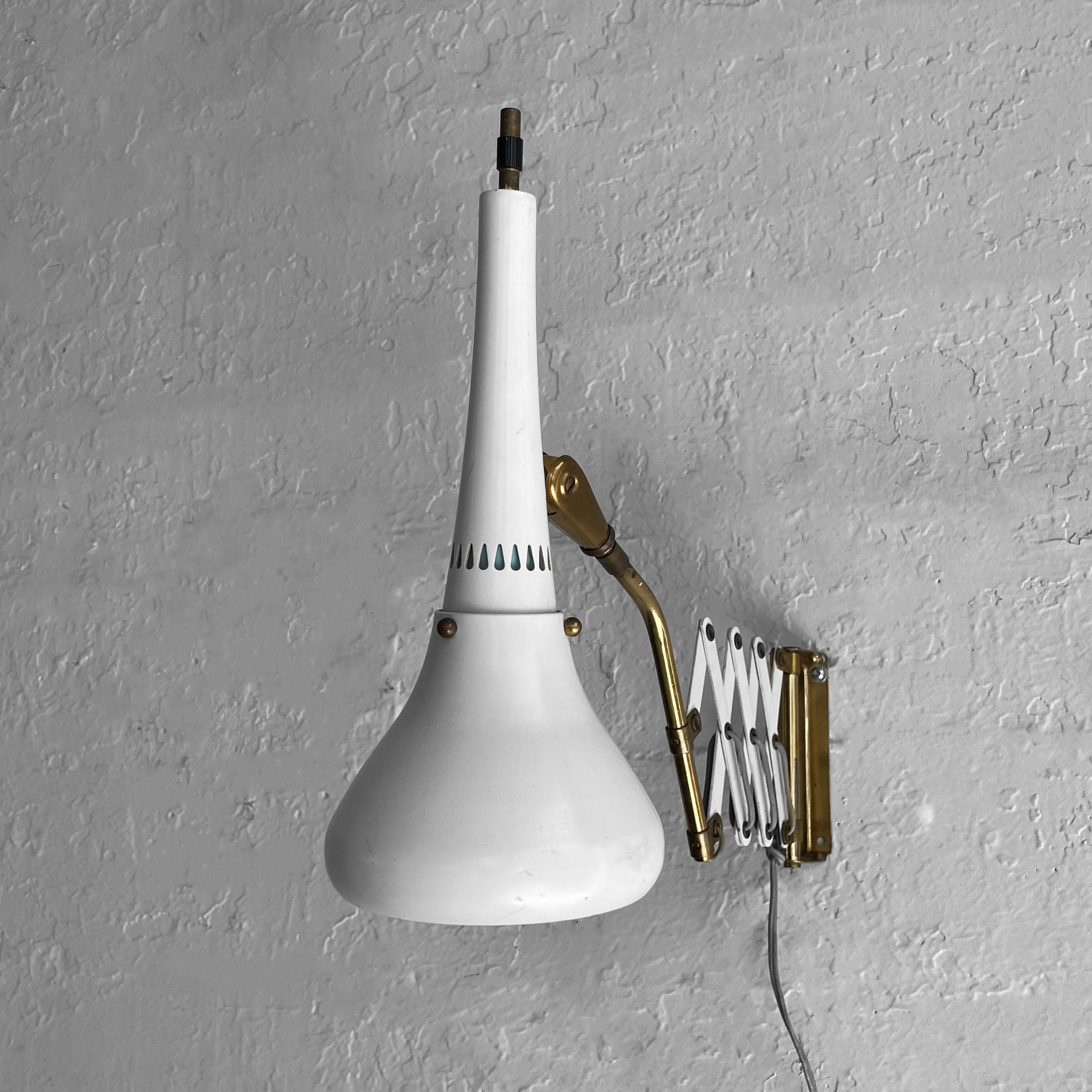 Mid-Century Modern Applique murale Scissor Task Lamp de Gerald Thurston en vente