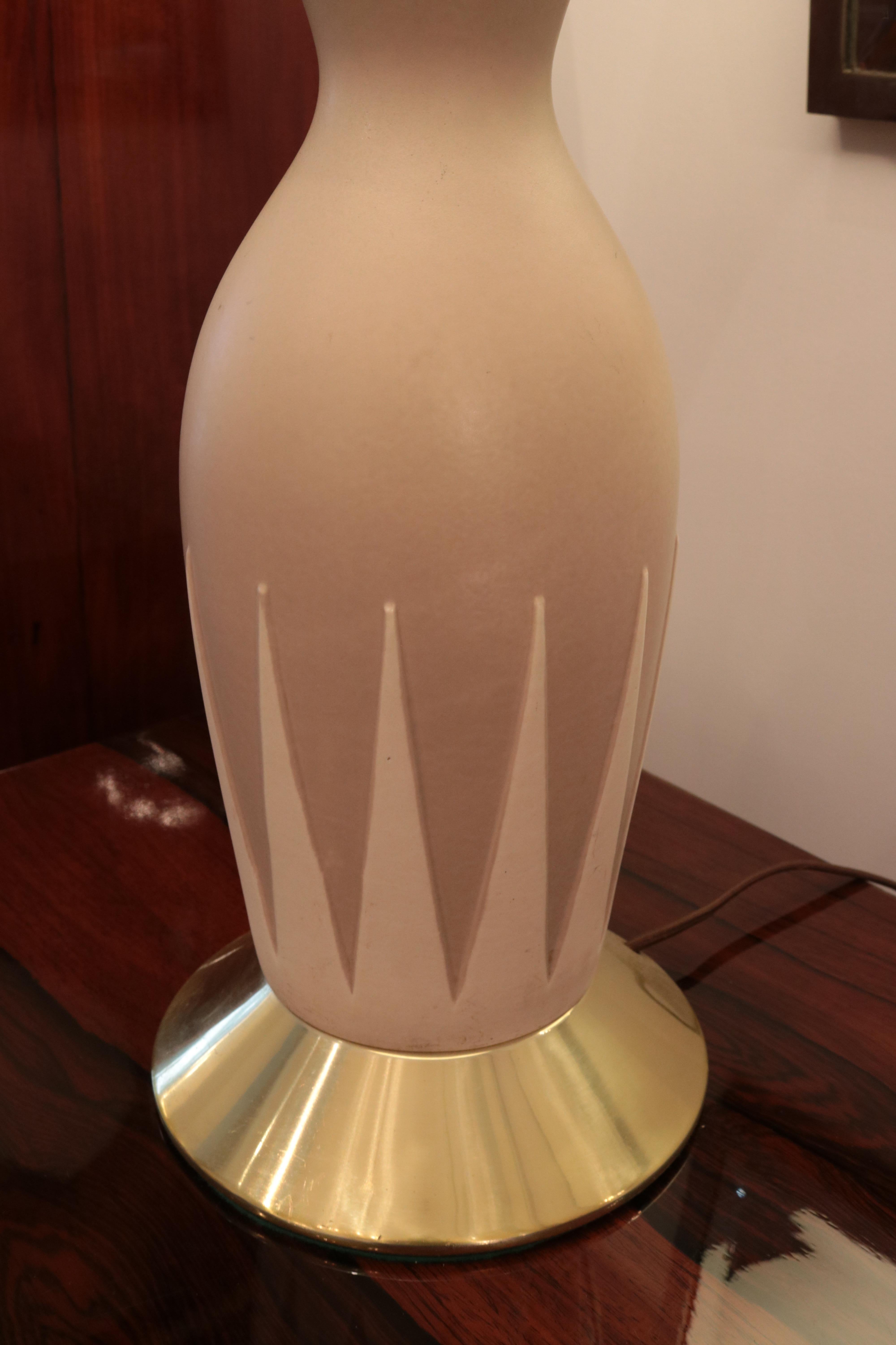 Mid-Century Modern Gerald Thurston Single Table Lamp For Sale