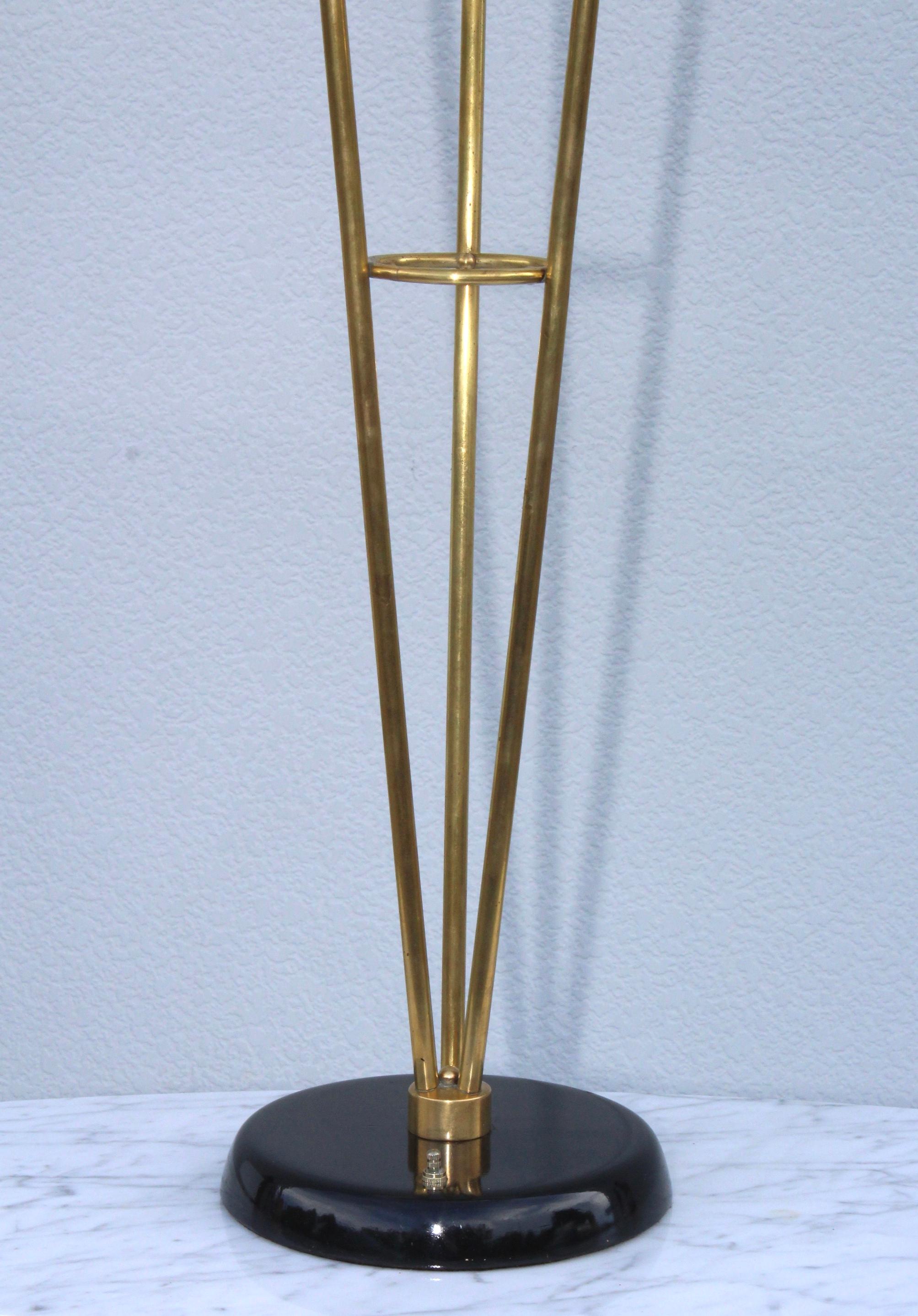 Gerald Thurston Style Brass Table Lamps For Sale 8