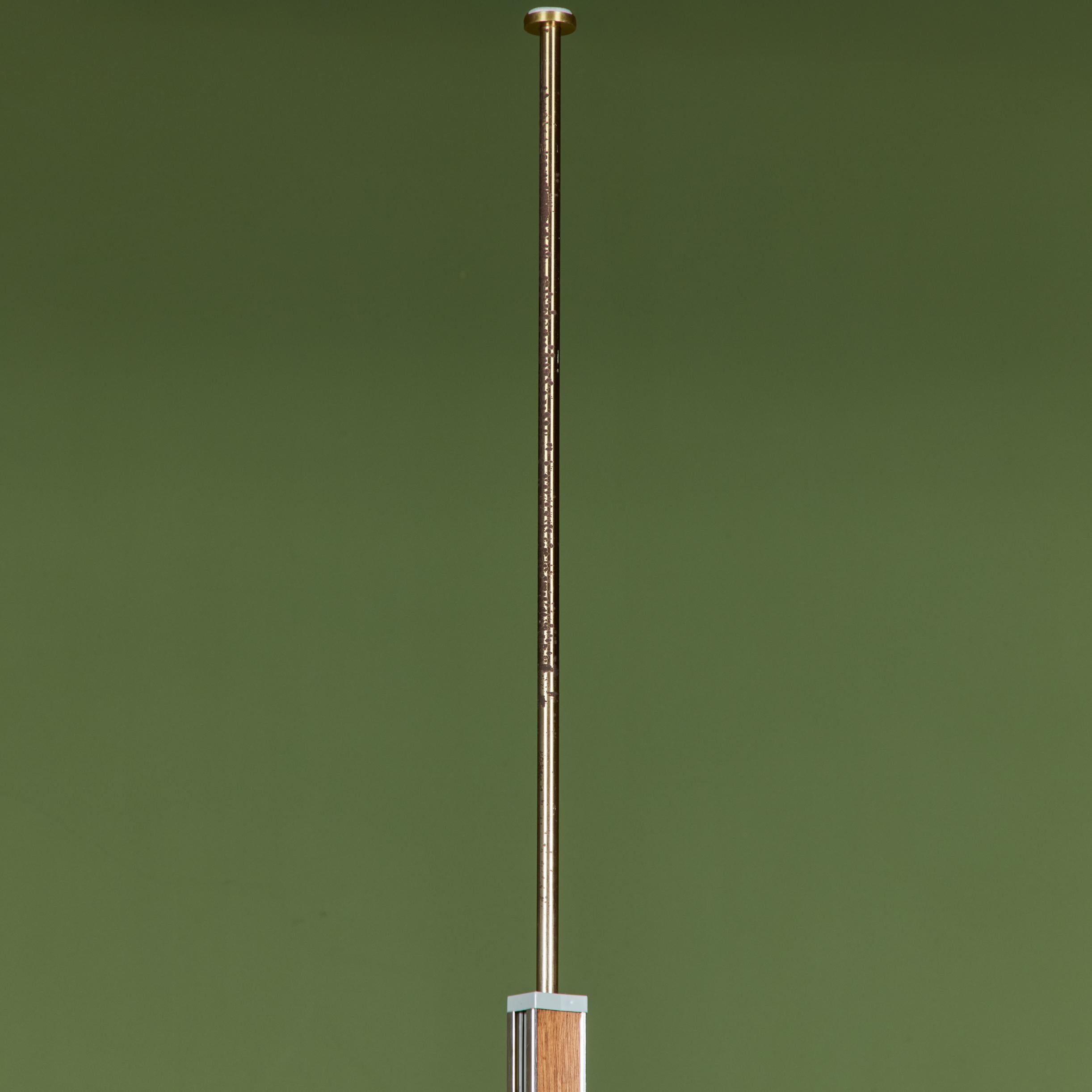 Gerald Thurston Three-Shade Tension Pole Floor Lamp for Lightolier For Sale 10