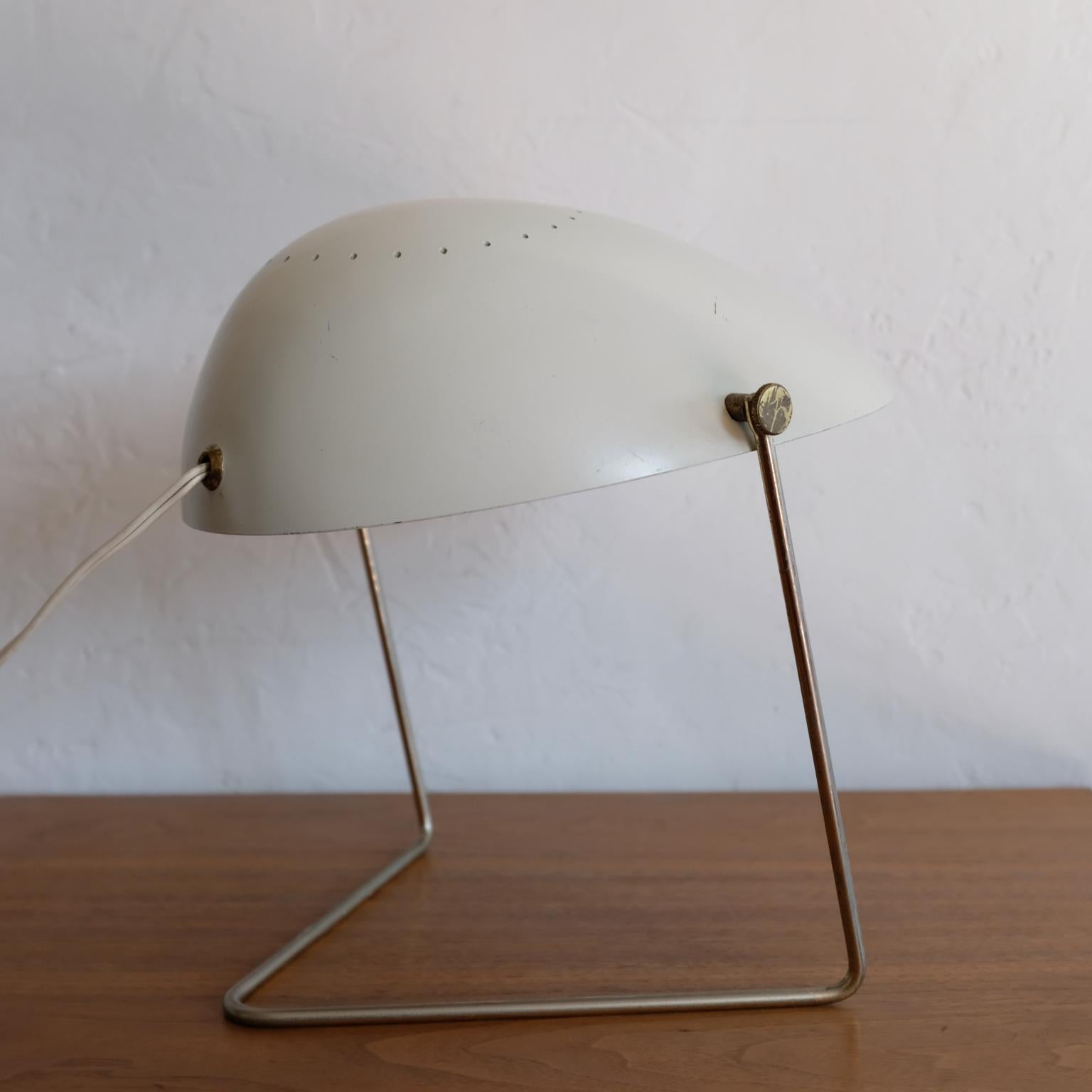 Brass Gerald Thurston Wall or Desk Cricket Lamp, 1950s
