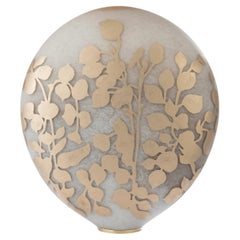 Gérald Vatrin "Monnaie du Pape II" sculpture en verre soufflé doré