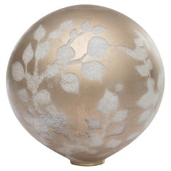 Gérald Vatrin "Monnaie du Pape III" sculpture en verre soufflé doré