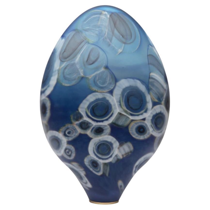 Gérald Vatrin Océane II blown glass sculpture For Sale
