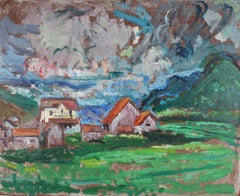 Carmel Countryside Landscape, Oil Painting, Mid-Century