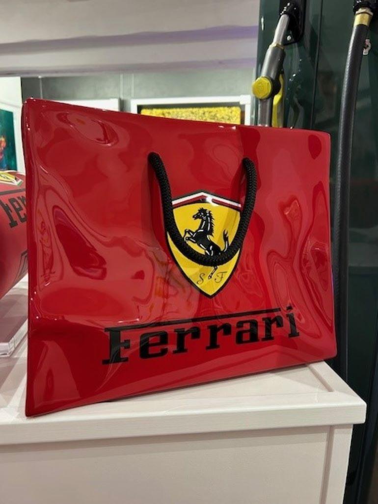 Ferrari Bag - Sculpture by Geraldine Morin