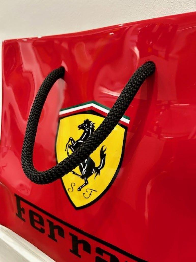 Ferrari Bag - Pop Art Sculpture by Geraldine Morin
