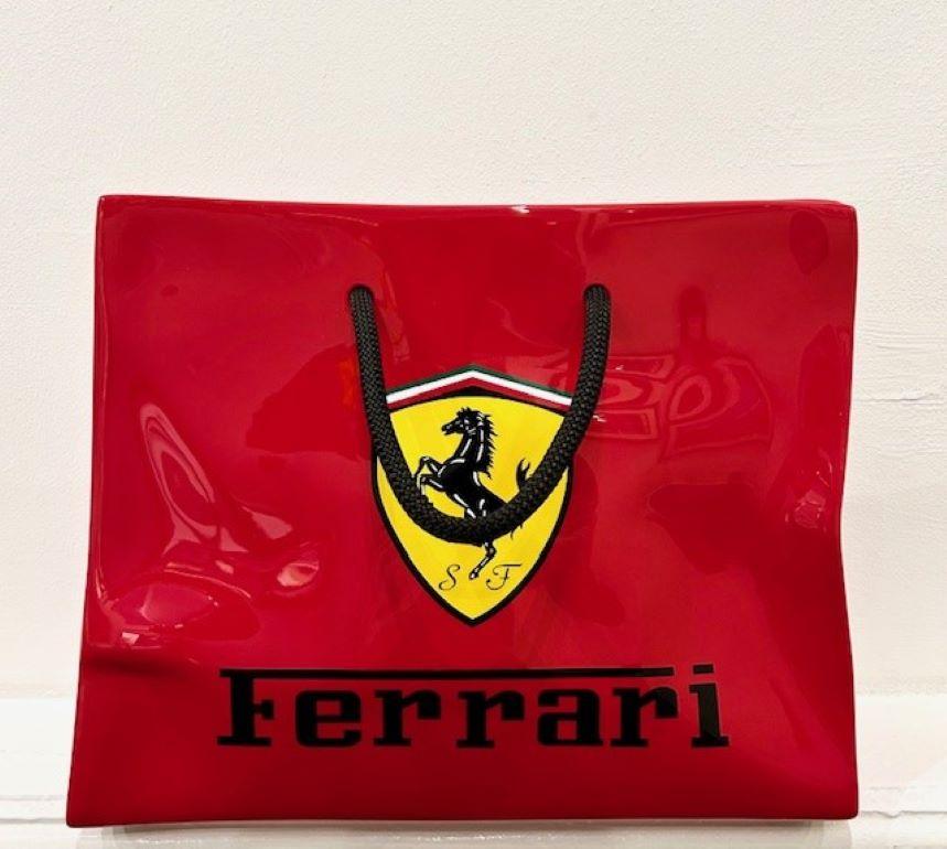 Geraldine Morin Still-Life Sculpture - Ferrari Bag