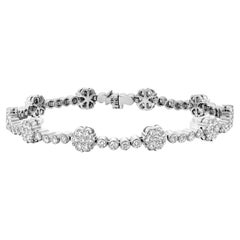 Geraldo 4.6 Carat Diamond Invisible Setting Bracelet