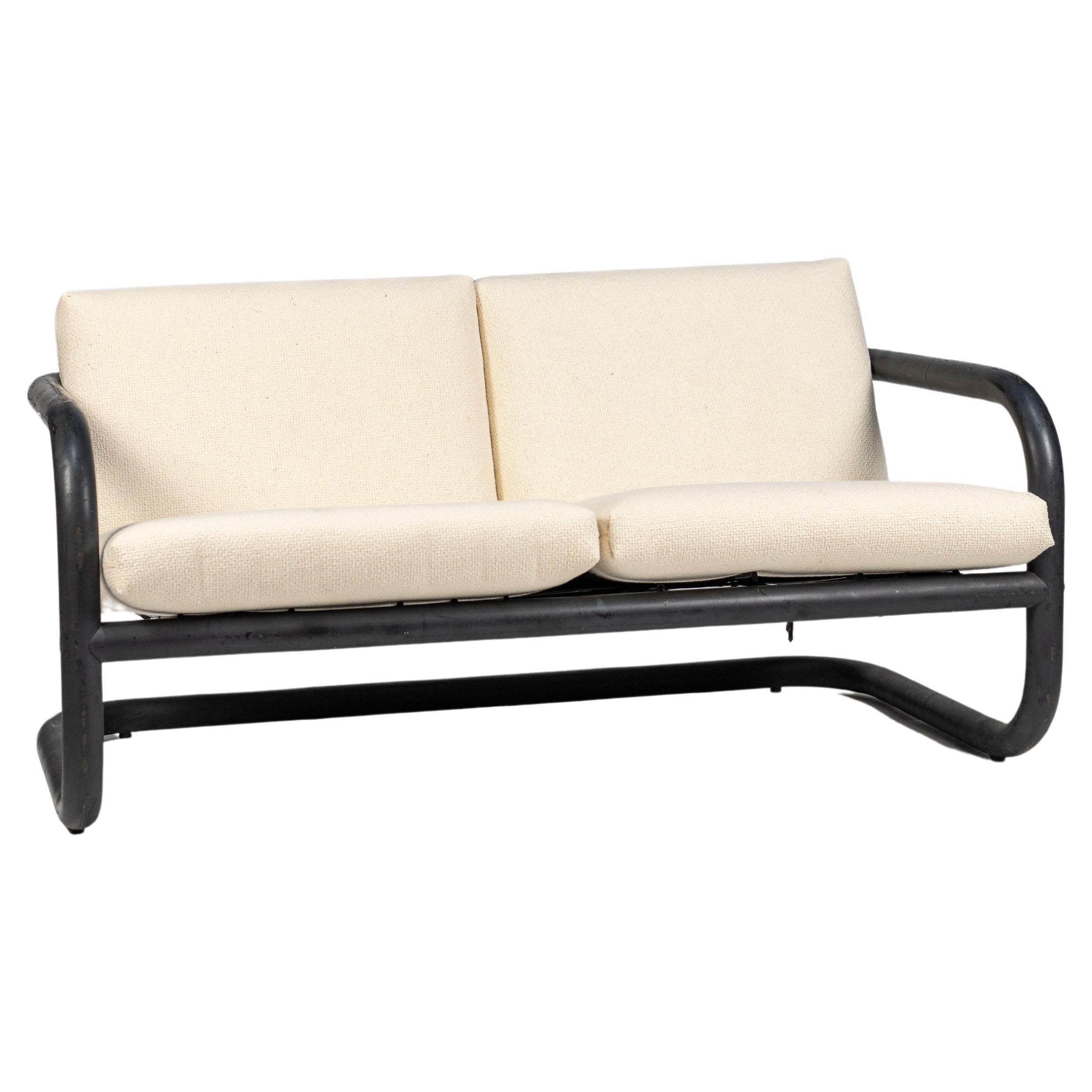 Geraldo de Barros, 2-seater Tubular sofa, c. 1970 For Sale