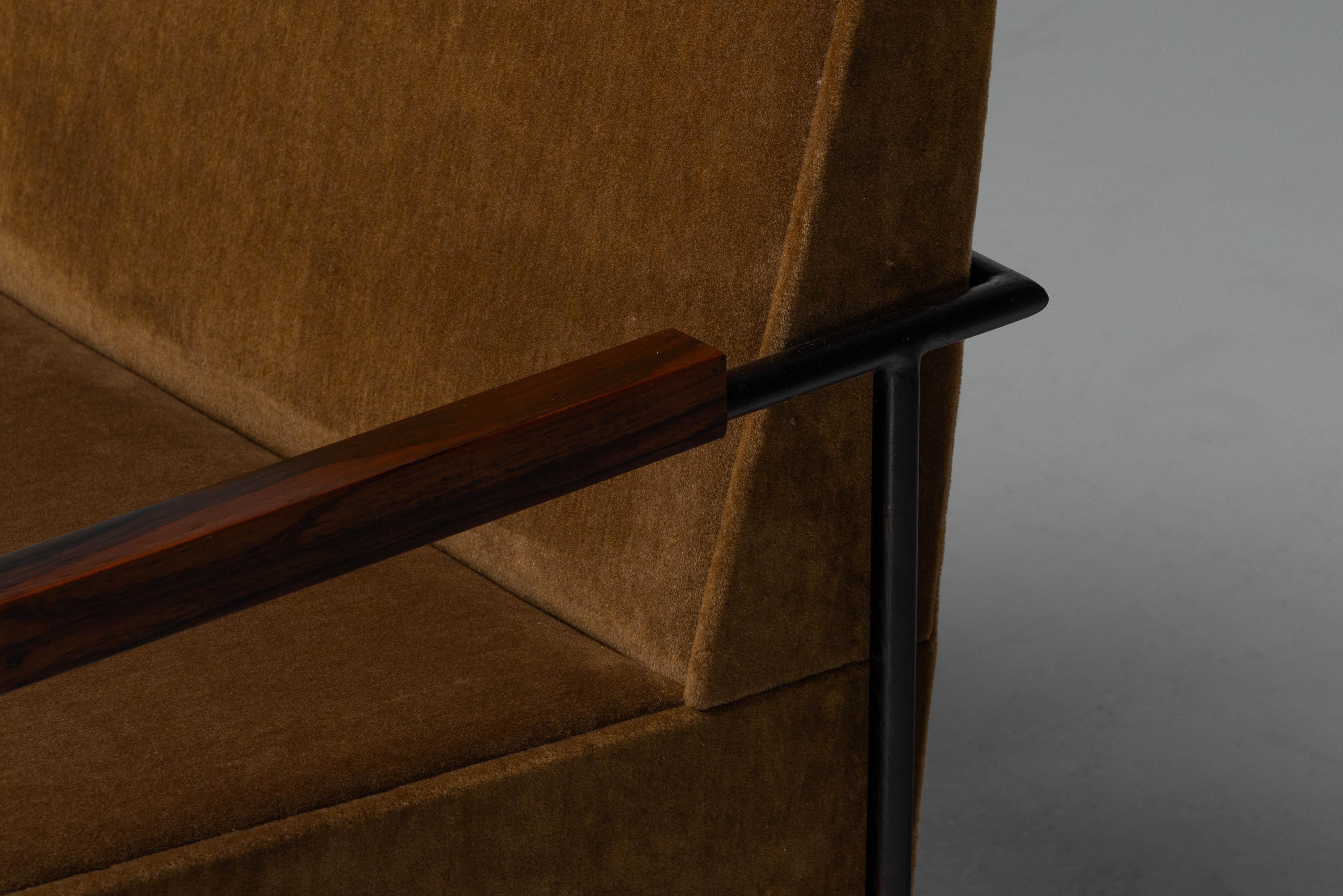 Geraldo de Barros arm chairs Unilabor Brazil 1950 For Sale 5
