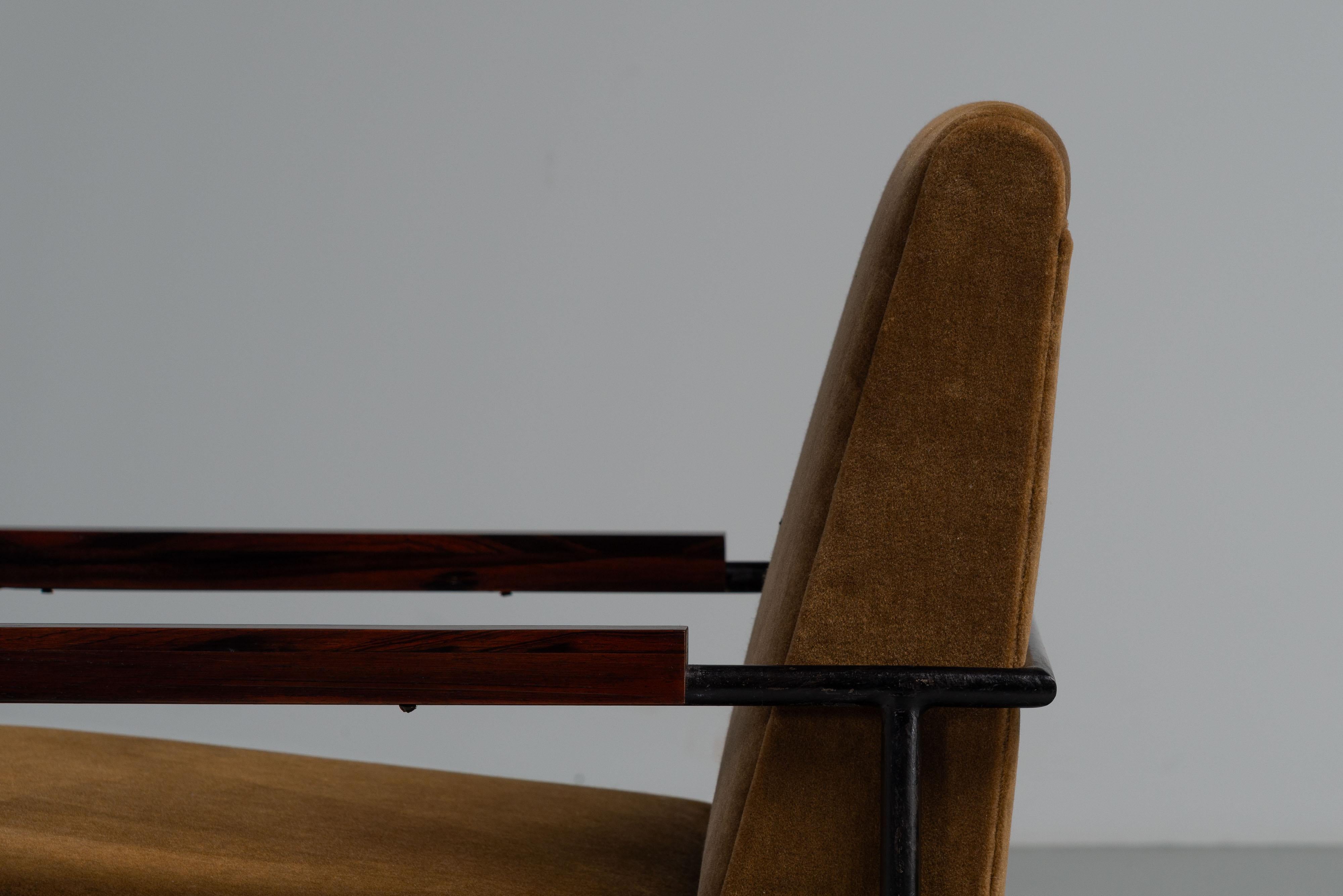 Mid-20th Century Geraldo de Barros arm chairs Unilabor Brazil 1950 For Sale