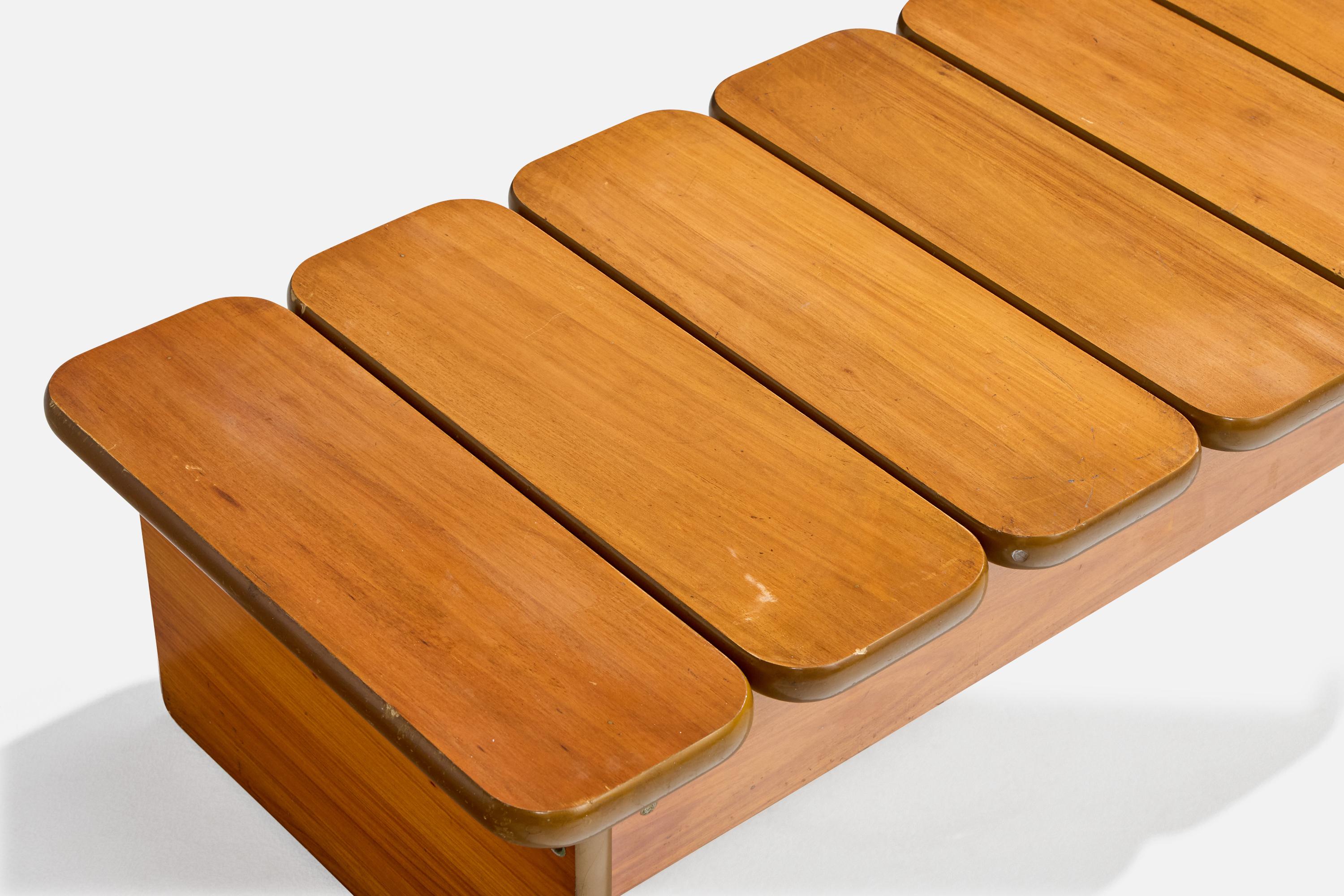 Geraldo de Barros, Panchina, Wood, Metallo, Brasile, anni '70 in vendita 4