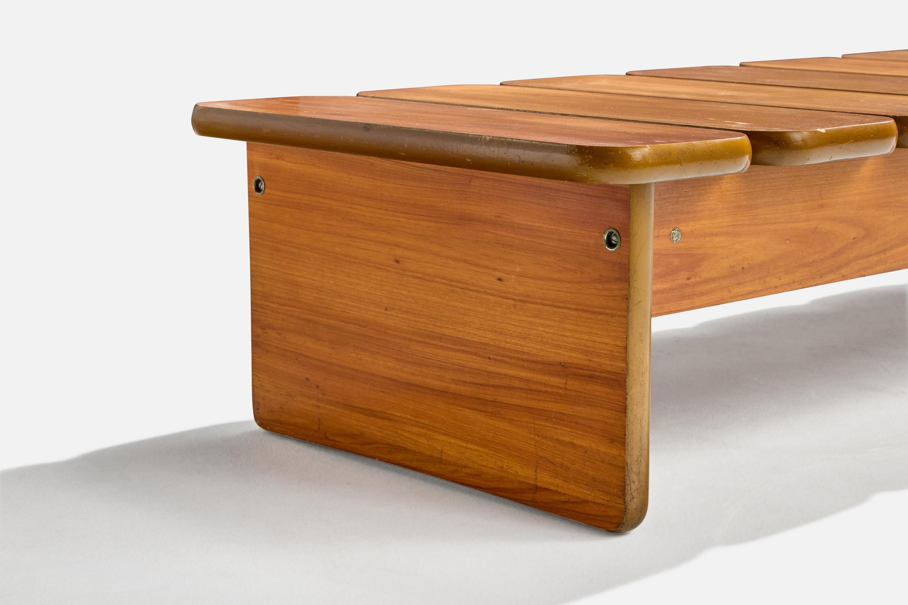 Fine XX secolo Geraldo de Barros, Panchina, Wood, Metallo, Brasile, anni '70 in vendita