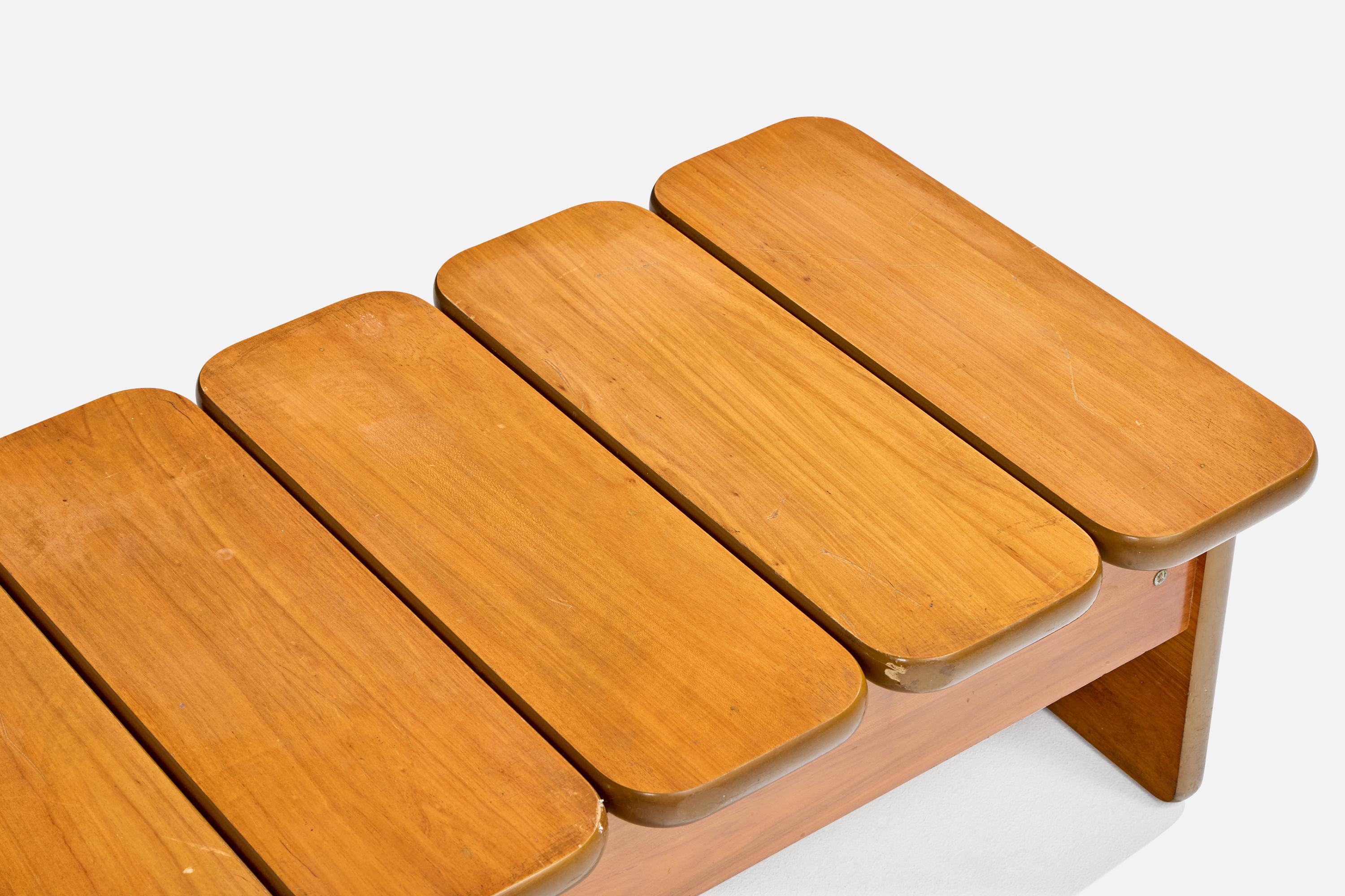 Geraldo de Barros, Panchina, Wood, Metallo, Brasile, anni '70 in vendita 1