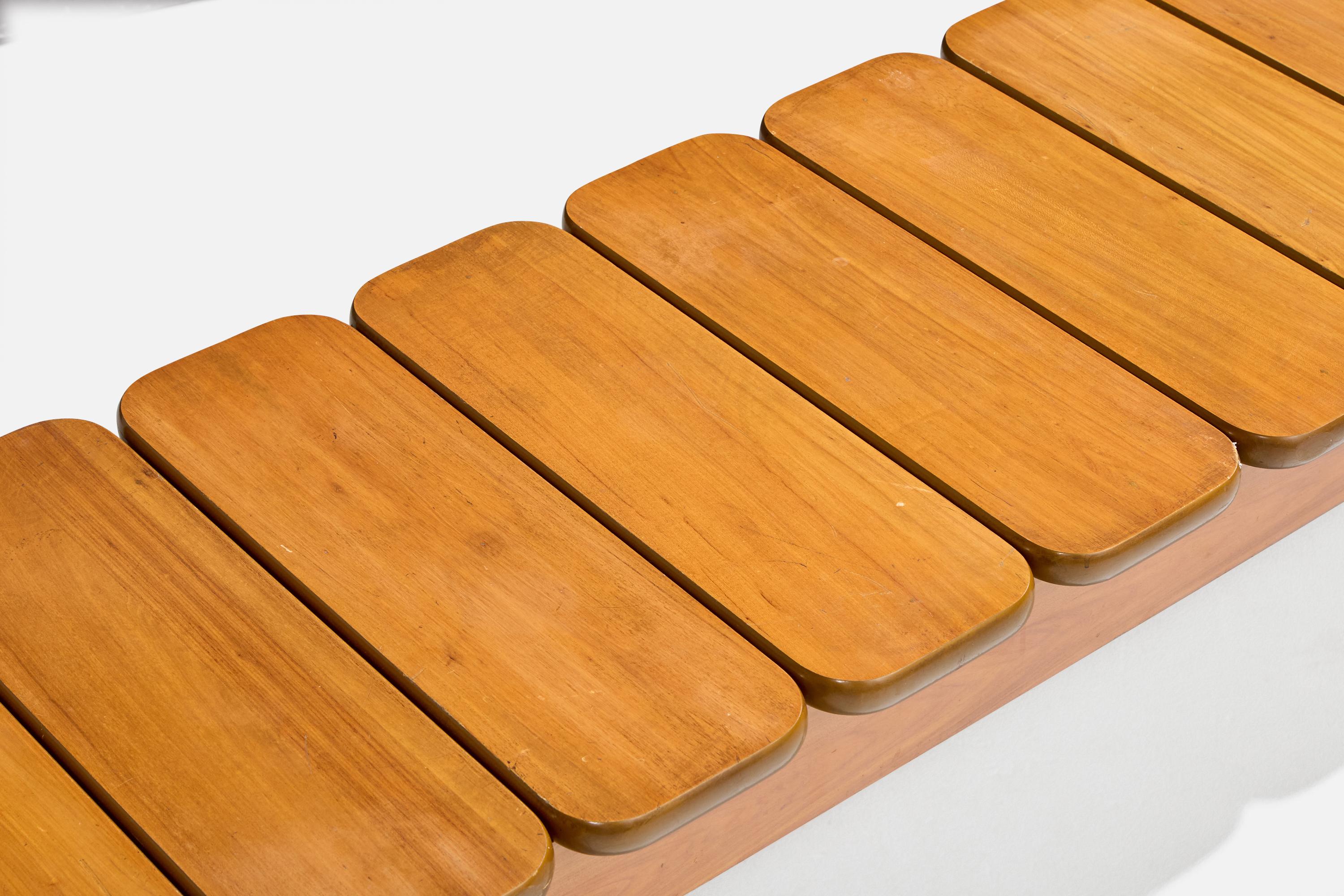 Geraldo de Barros, Panchina, Wood, Metallo, Brasile, anni '70 in vendita 2