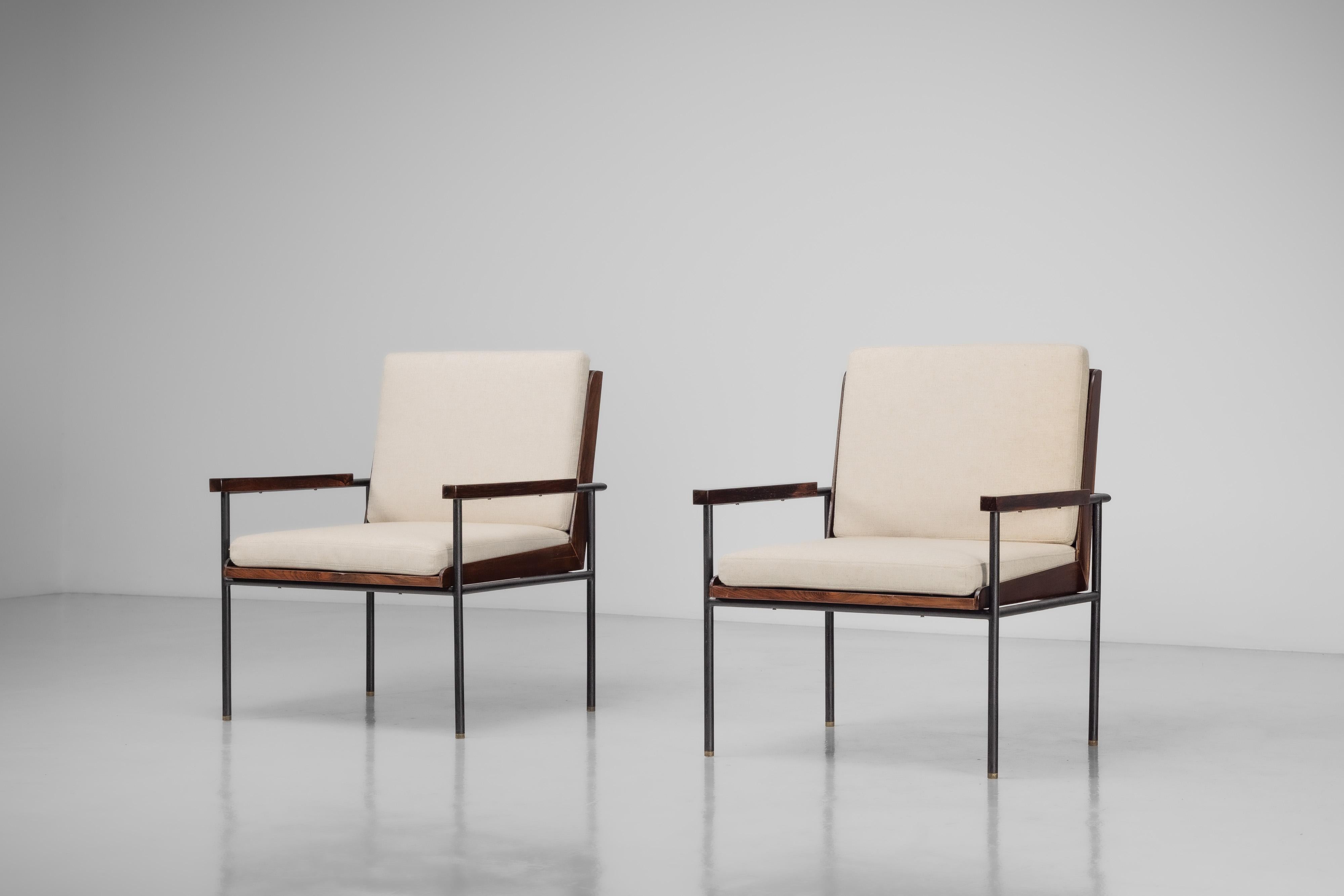 Geraldo de Barros UL19 armchairs Unilabor Brazil 1955 For Sale 9