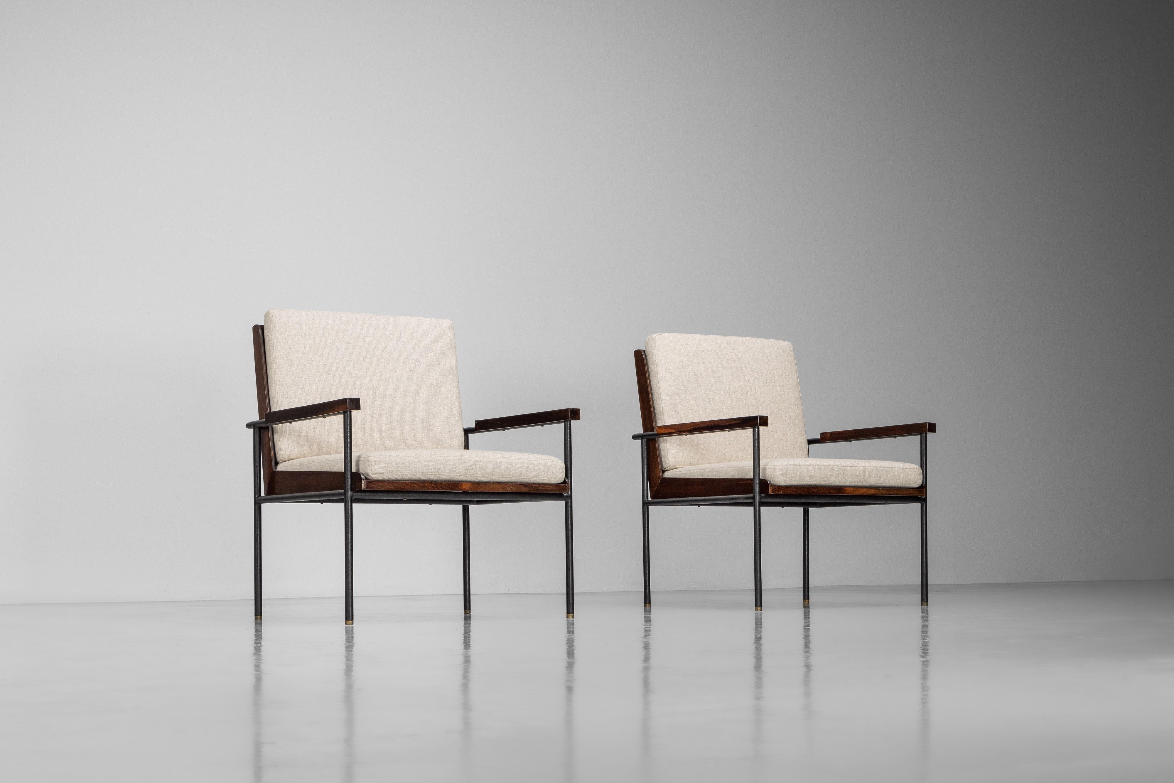 Geraldo de Barros UL19 armchairs Unilabor Brazil 1955 For Sale 11