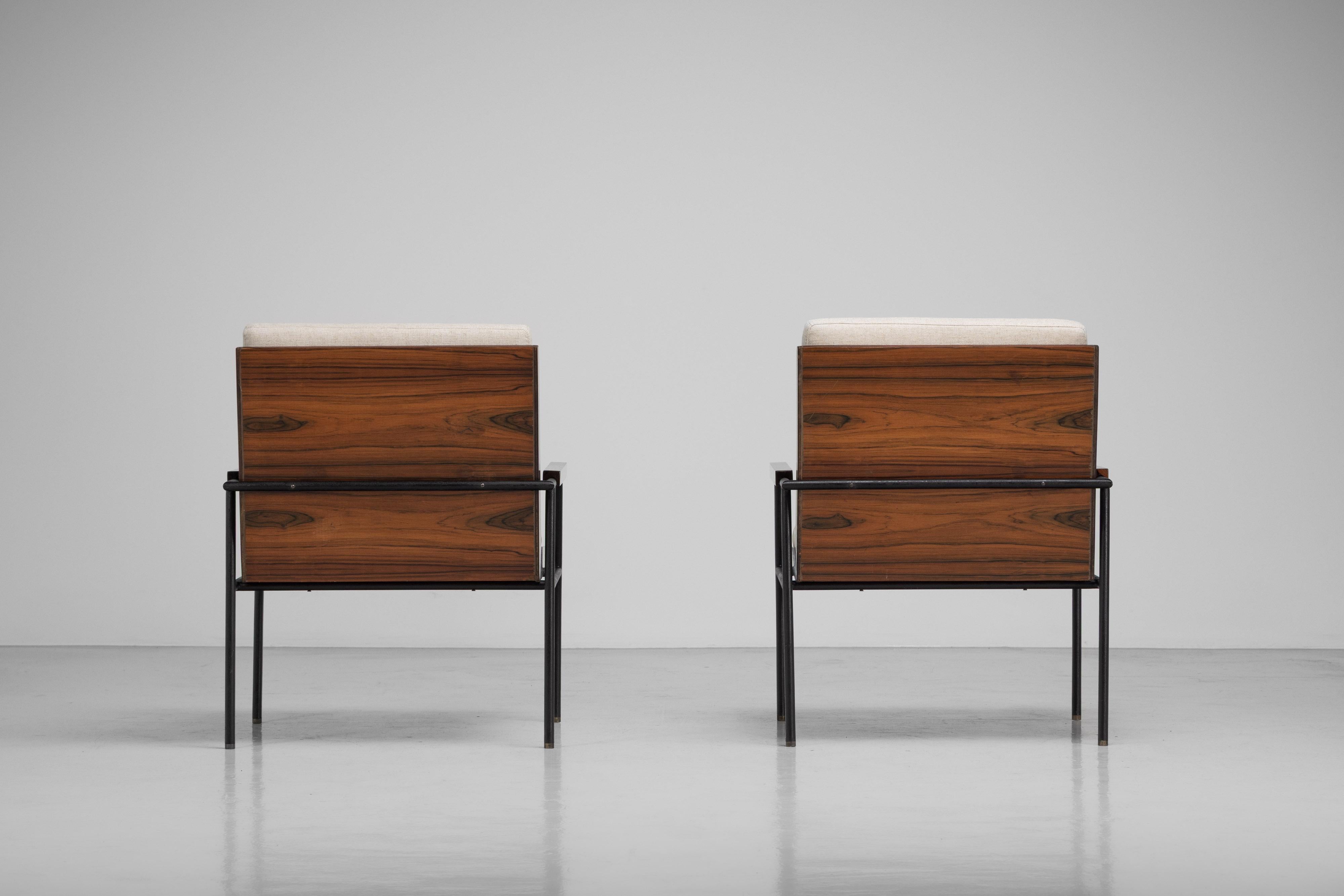 Geraldo de Barros UL19 armchairs Unilabor Brazil 1955 For Sale 12