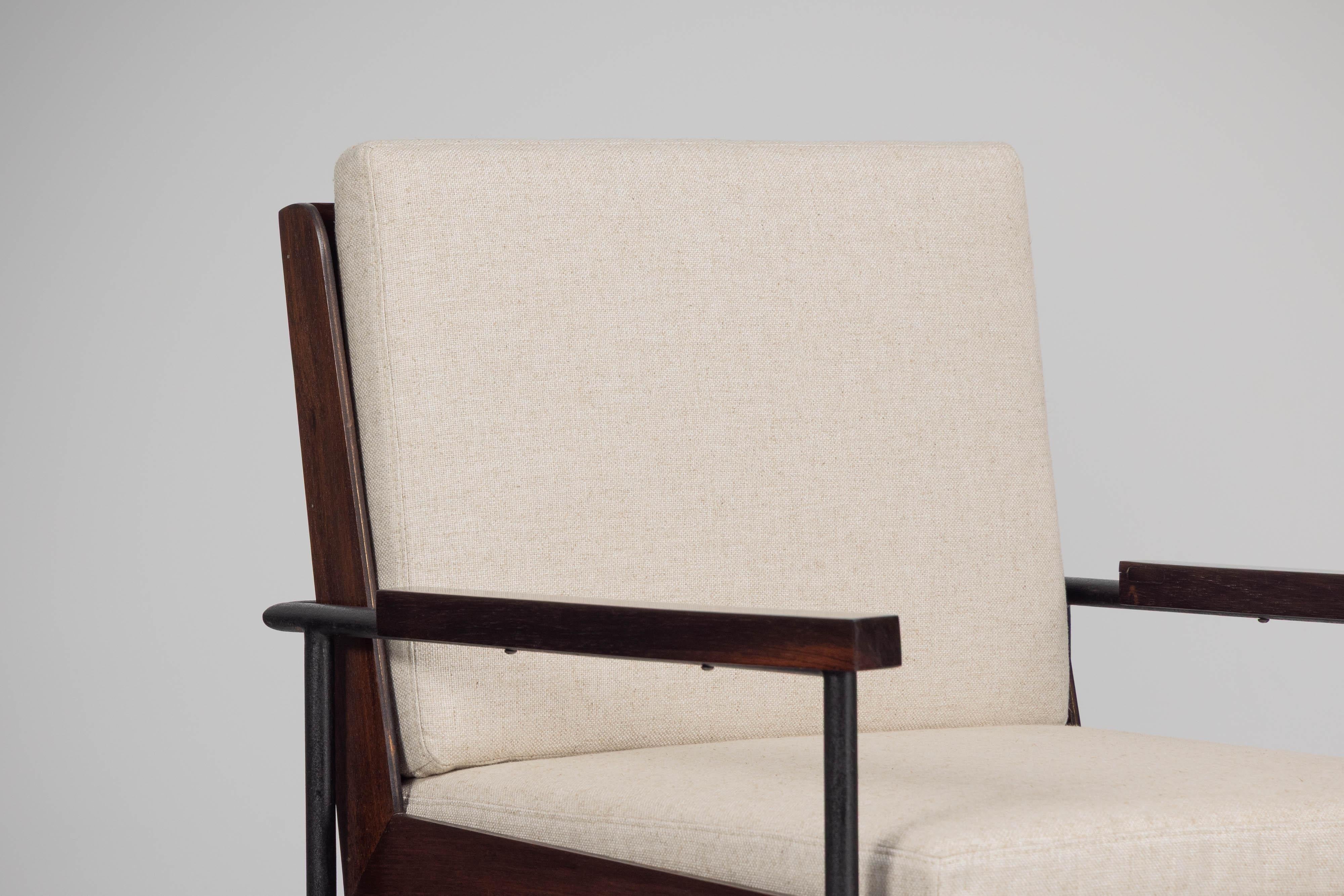 Mid-20th Century Geraldo de Barros UL19 armchairs Unilabor Brazil 1955 For Sale