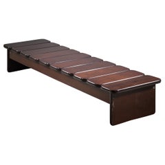 Geraldo de Barros wooden bench, Brazil, 1960s