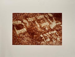 Vintage Color Photograph Hebrew "Slaves We Were" Signed C Print Photo Israeli