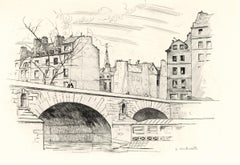 "L'Ile Saint-Louis" original etching