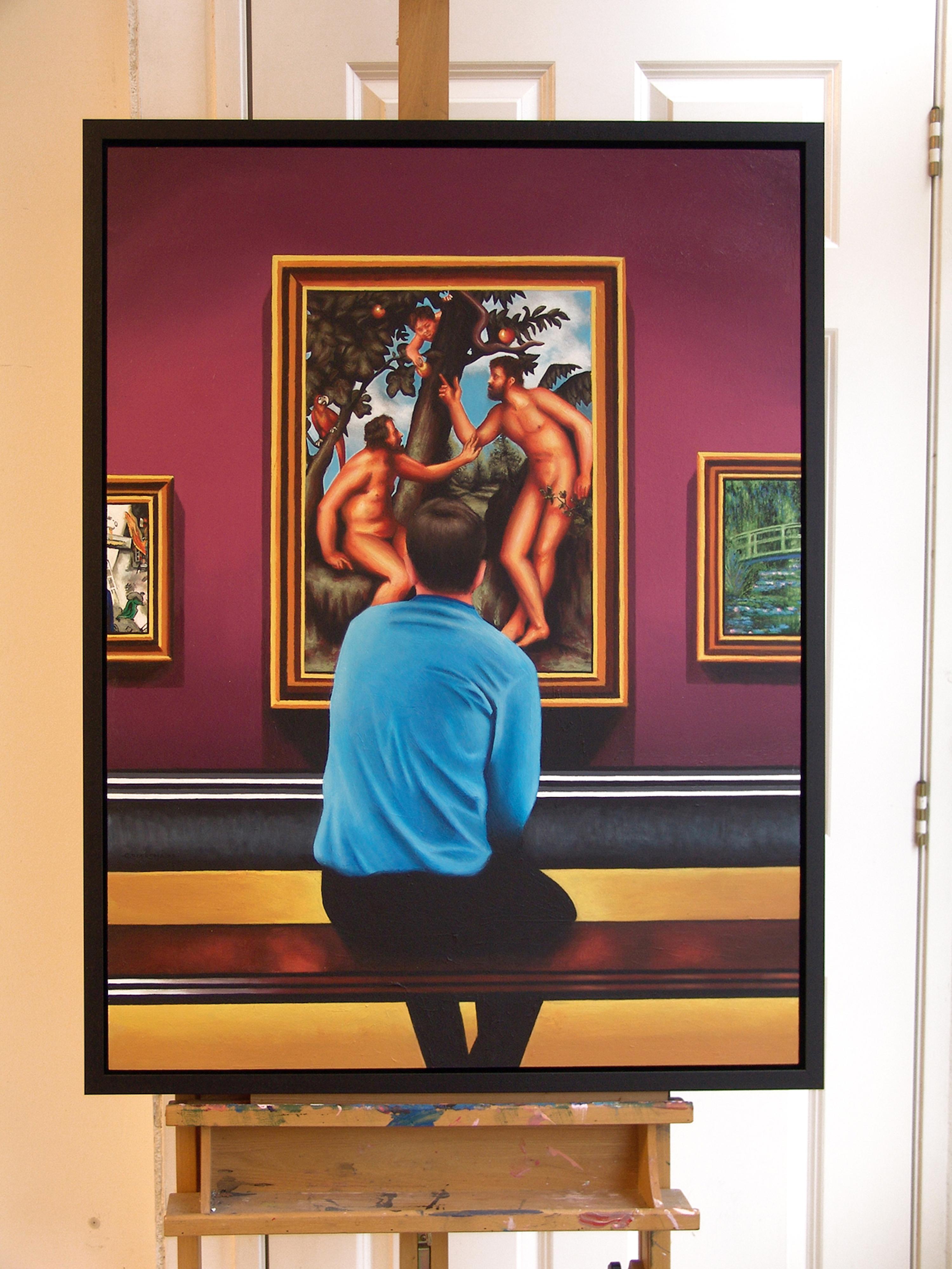 Adams e Steve, Pittura, PAGAMENTO FINALE, Acrilico su pannello di Wood - Painting Fotorealista di Gerard Boersma
