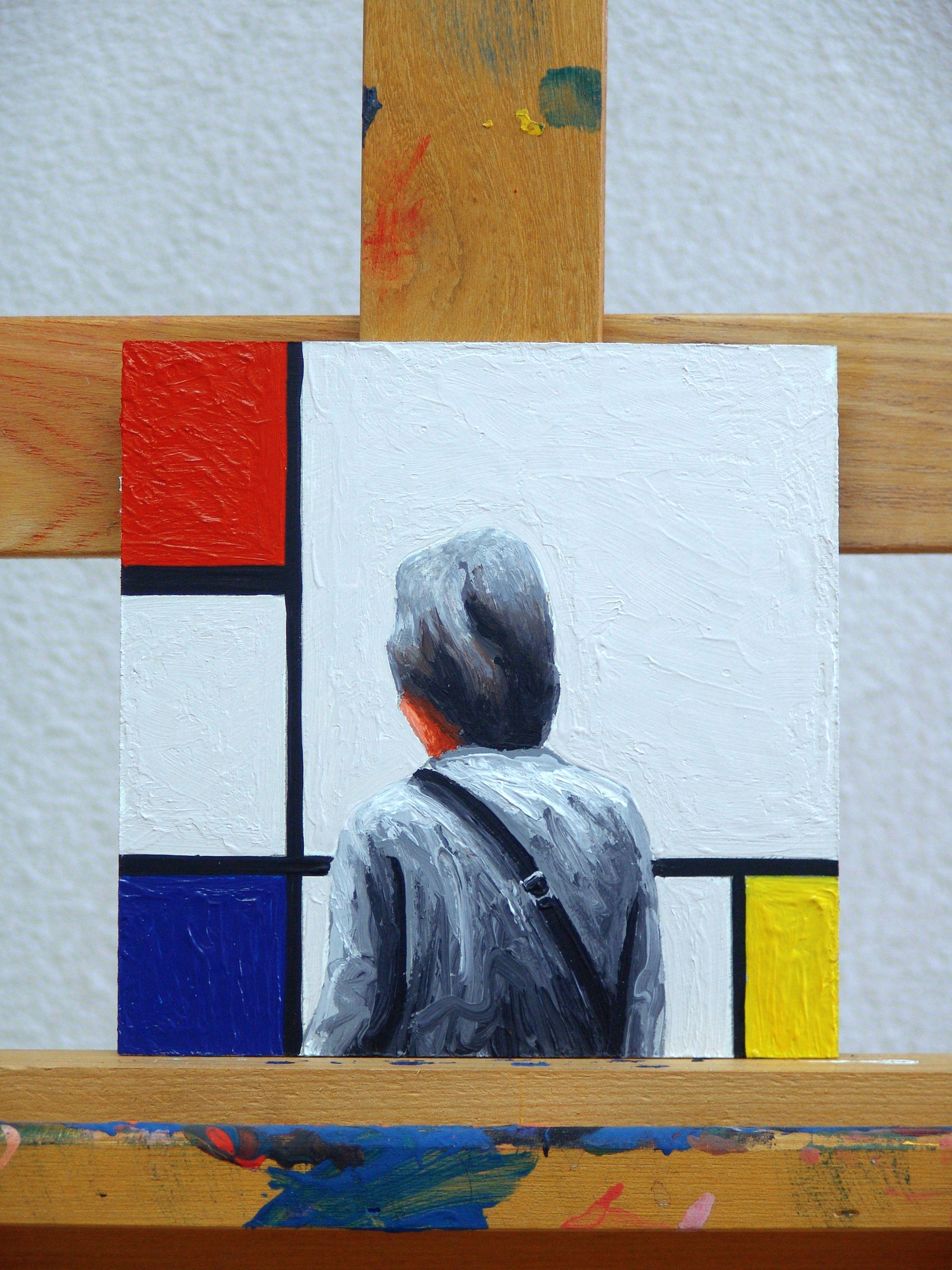 Compositie IV, Painting, Acrylic on Wood Panel For Sale 3