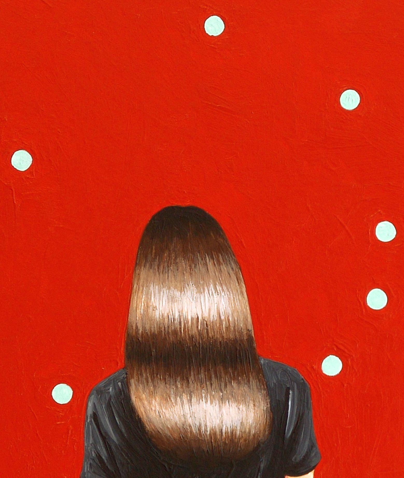 Dots, Gemälde, Acryl auf Holzplatte im Angebot 1